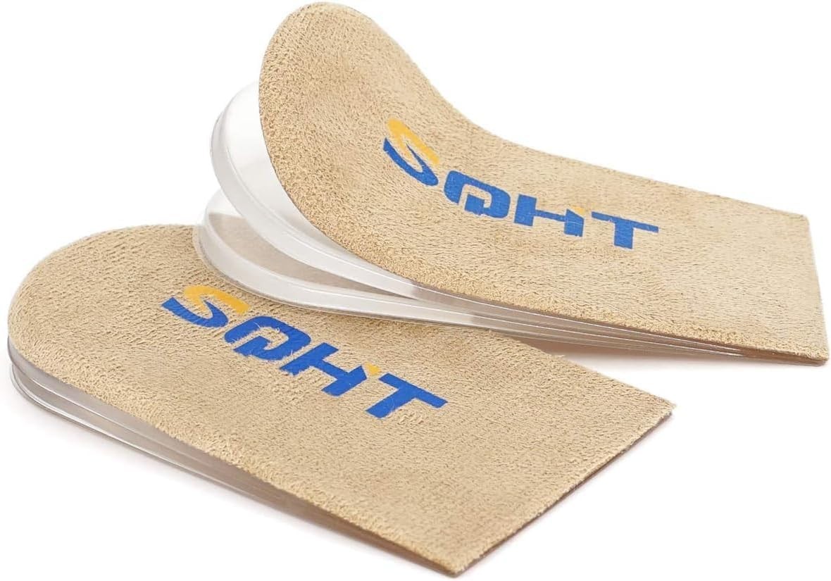 Adjustable Orthopedic Heel Lift Inserts – Height Increase Insoles for Leg Len…