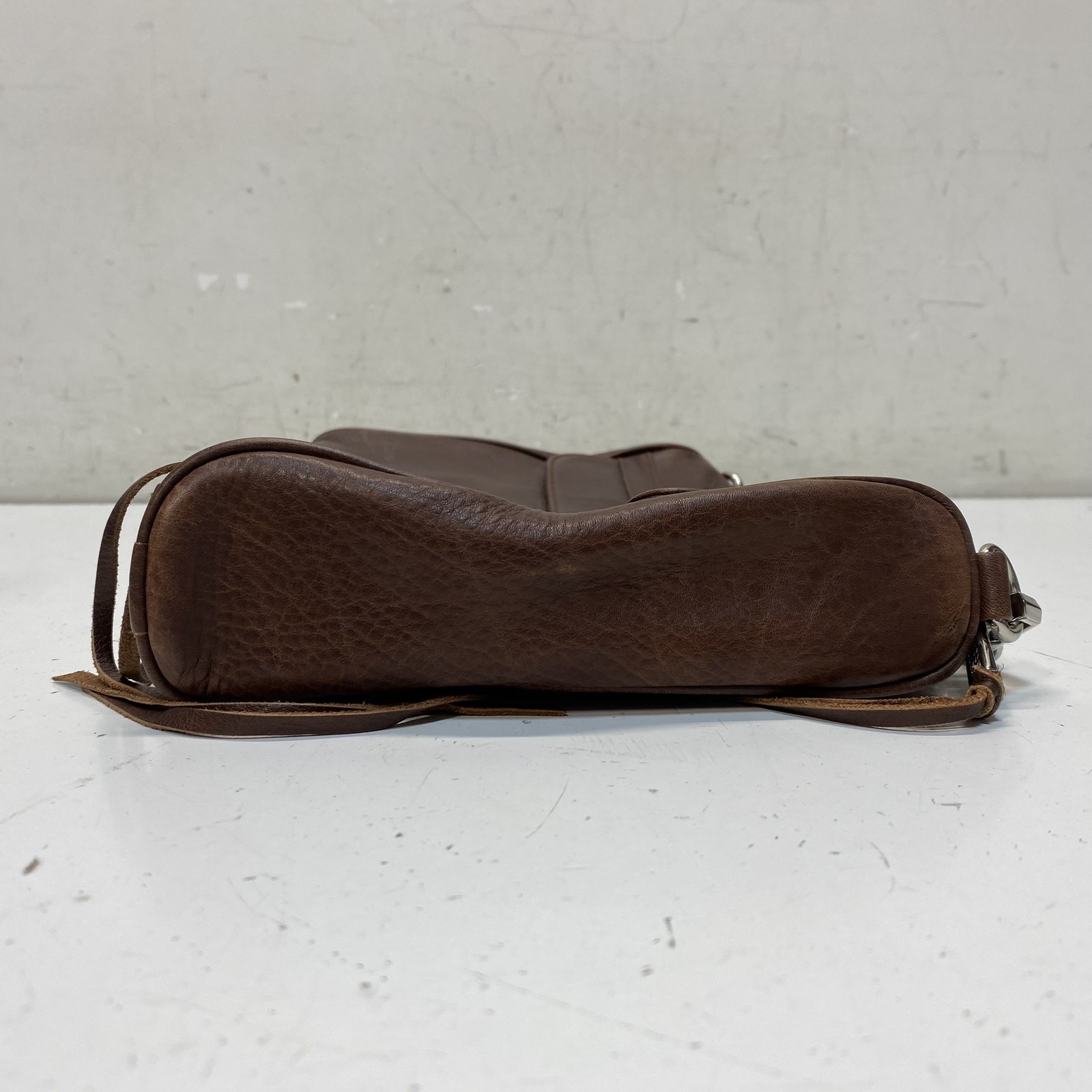 Rebecca Minkoff Brown Leather MAC Crossbody Bag Silver Hardware