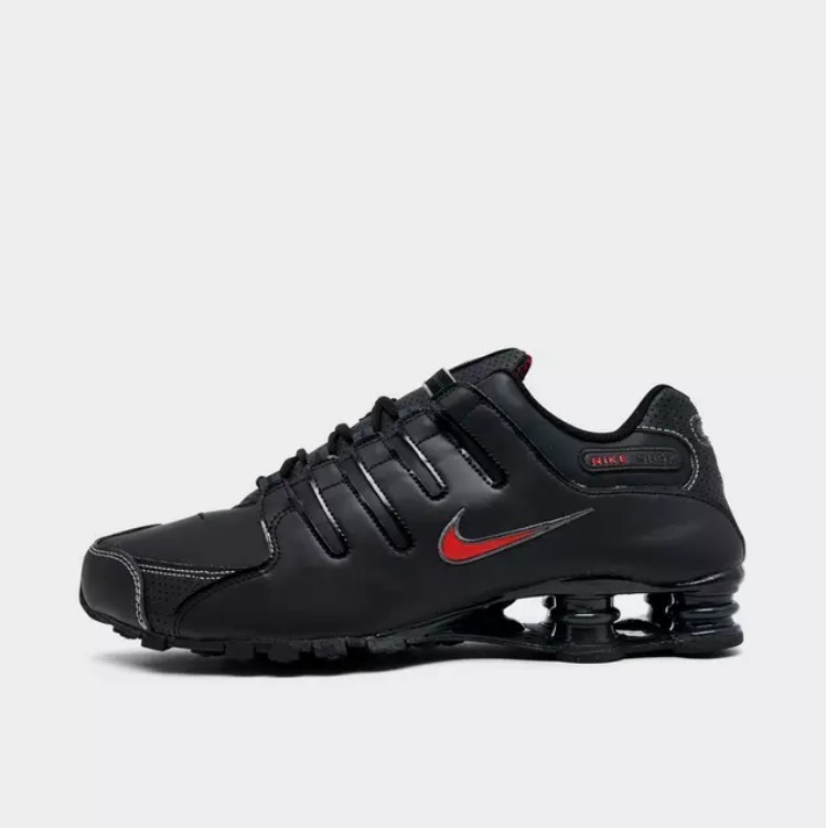 Nike Shox NZ Running Shoes Black / Varsity Red 378341 017 Size 9.5