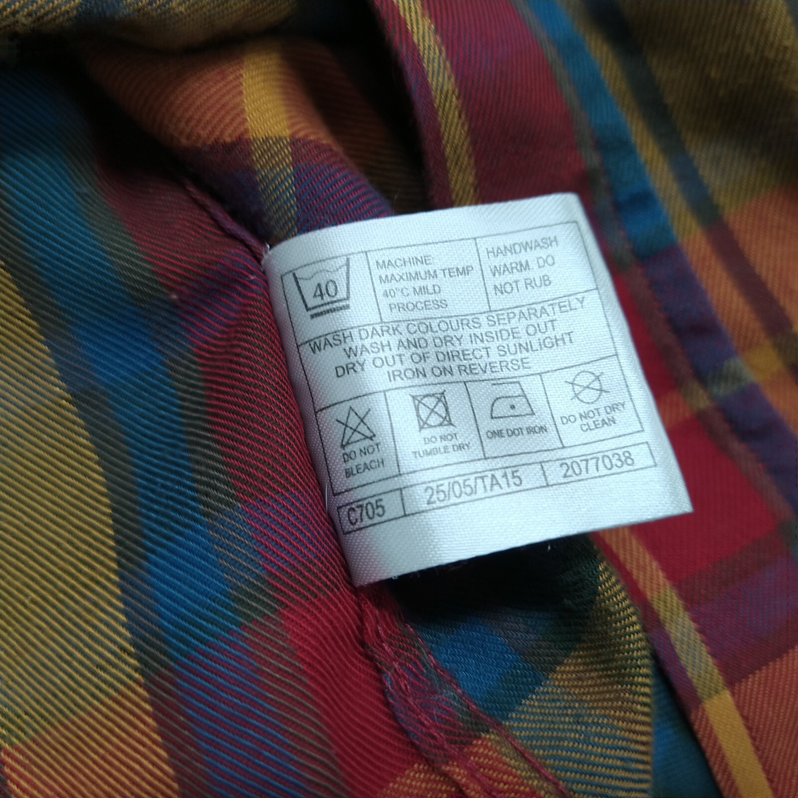P.G. Field Mens Button Up Shirt Size Large Red Plaid Colorfull Long Sleeve