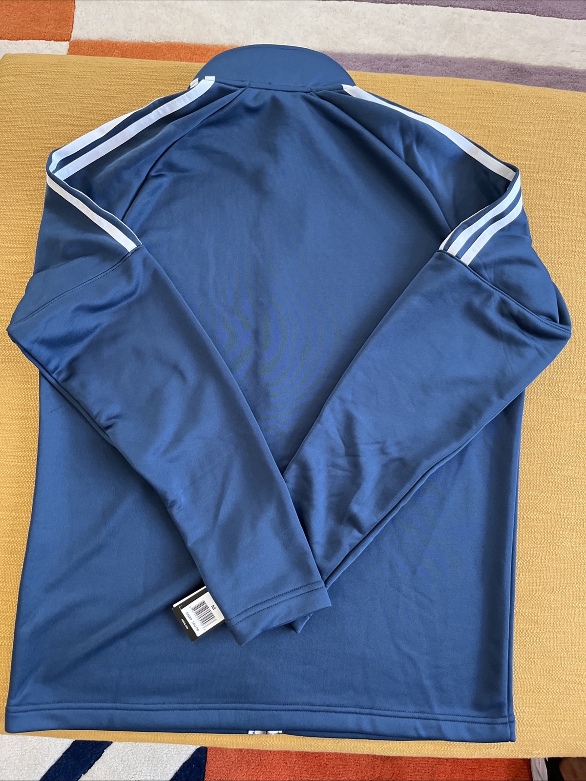 $60 NWT Mens ADIDAS 1 BLUE/White 1 Gray/WhiteTrack Jogging Athletic Jacket, Sz M