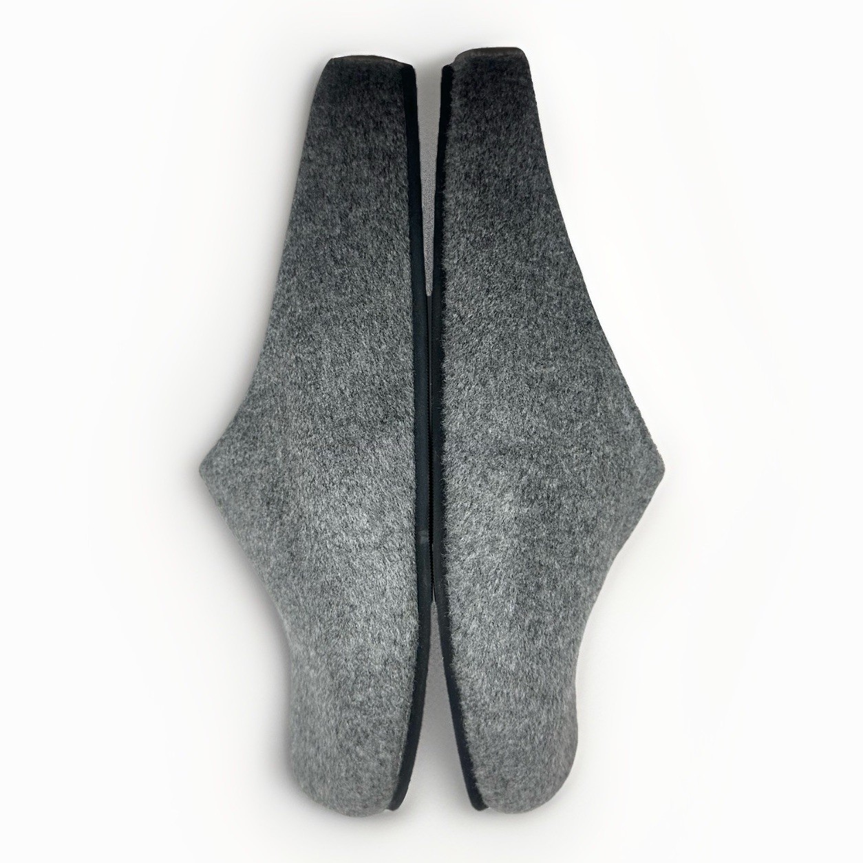 THE ROW Hugo Wool Cashmere Blend Dove Gray Slippers Clogs Shoes IT 41.5 US 11.5