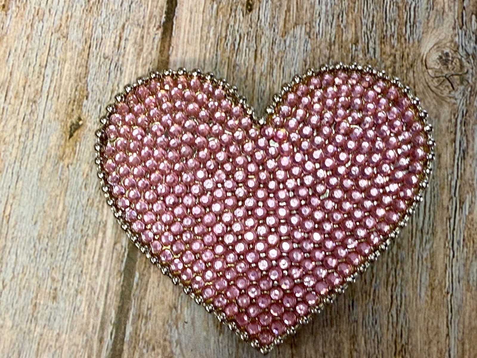 Heart Shaped Pink Rhinestone Covered Girls Belt Buckle for 1.25″ Wide Belt