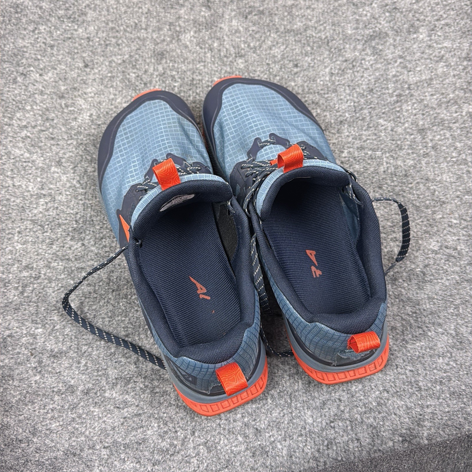 Altra Lone Peak Trail Running Shoes Mens 11.5 Blue Orange Zero Drop Hiking