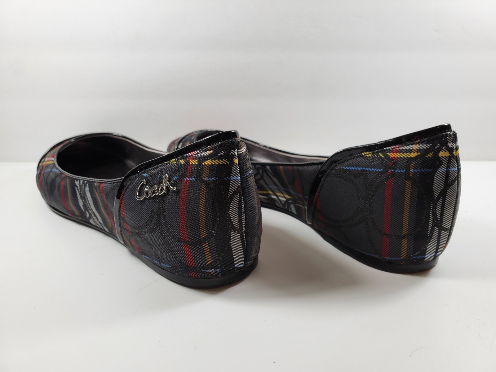 Coach Q528 Randy Women’s Checkered CC Monogram Ballet Flat – Size 6.5B
