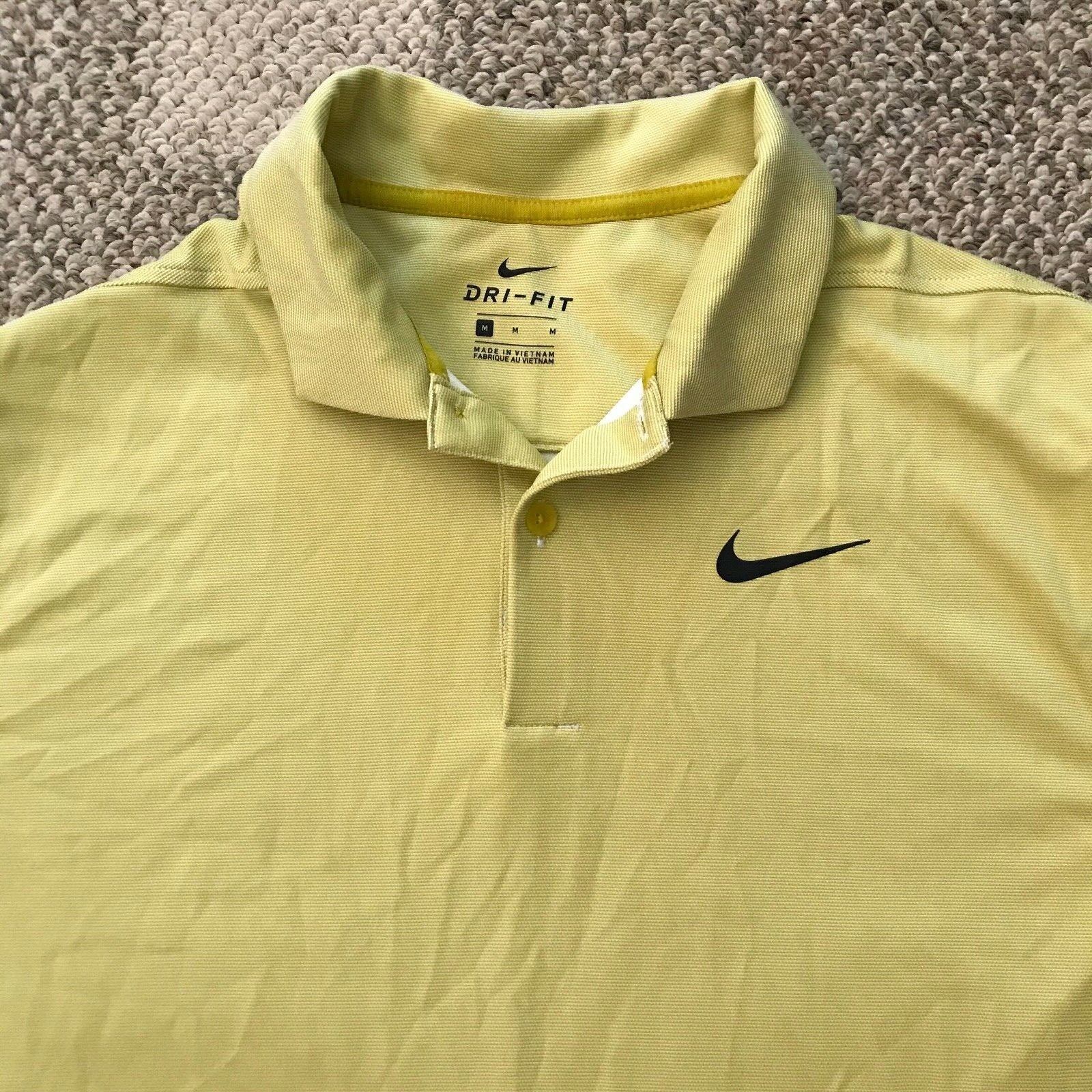 Nike Dry Short Sleeve Polo Golf Shirt Saffron Quartz AO8601-393 Men’s Medium