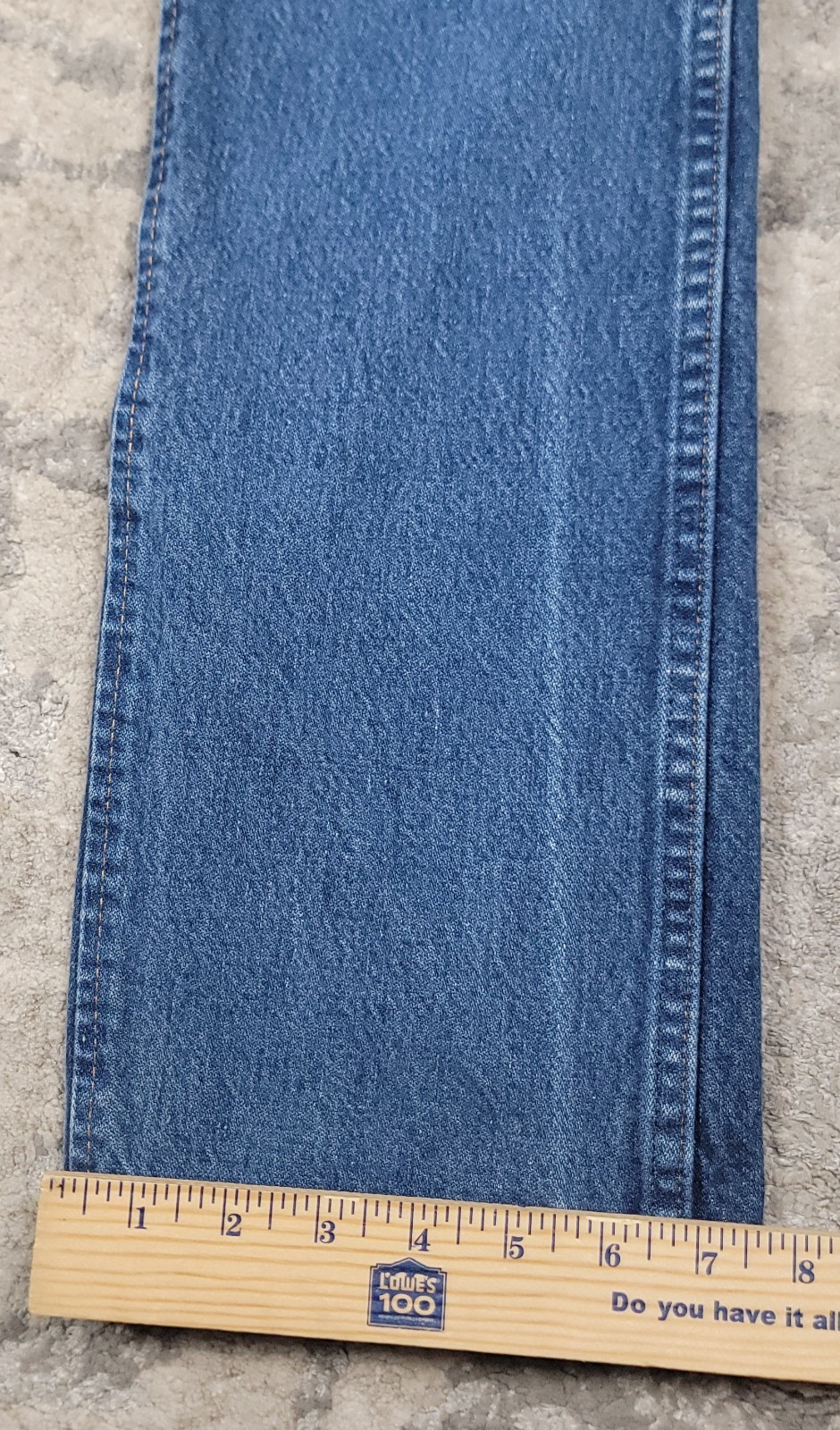 WRANGLER 36 MWZ Logo Slim Fit Men’s Cowboy Cut Blue Demin Jeans Sz 29×32