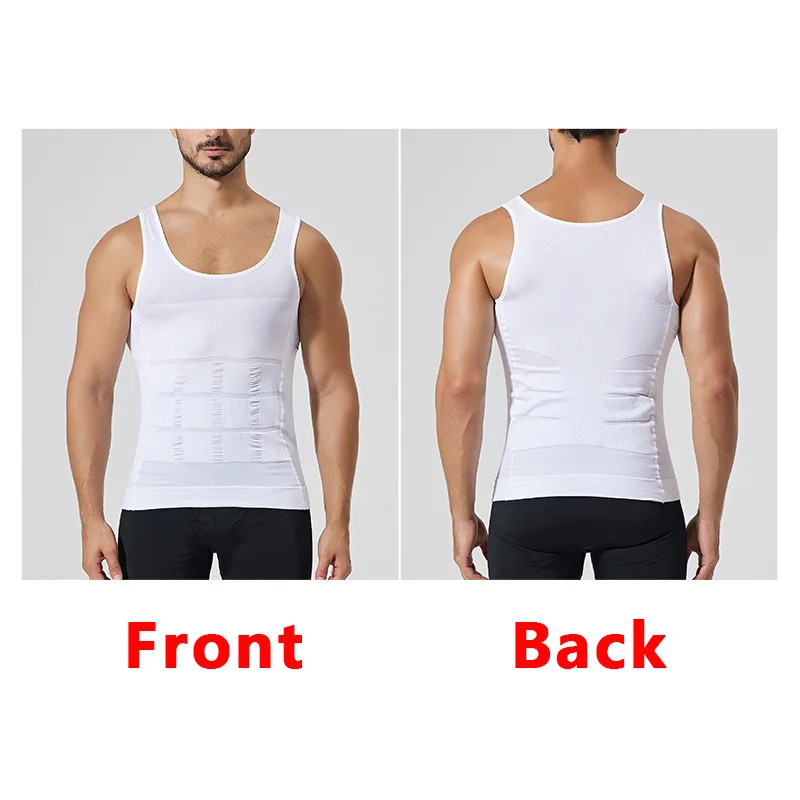 YBFDO Men Body Shaper Slimming Compression Vest Undershirt Seamless Waist