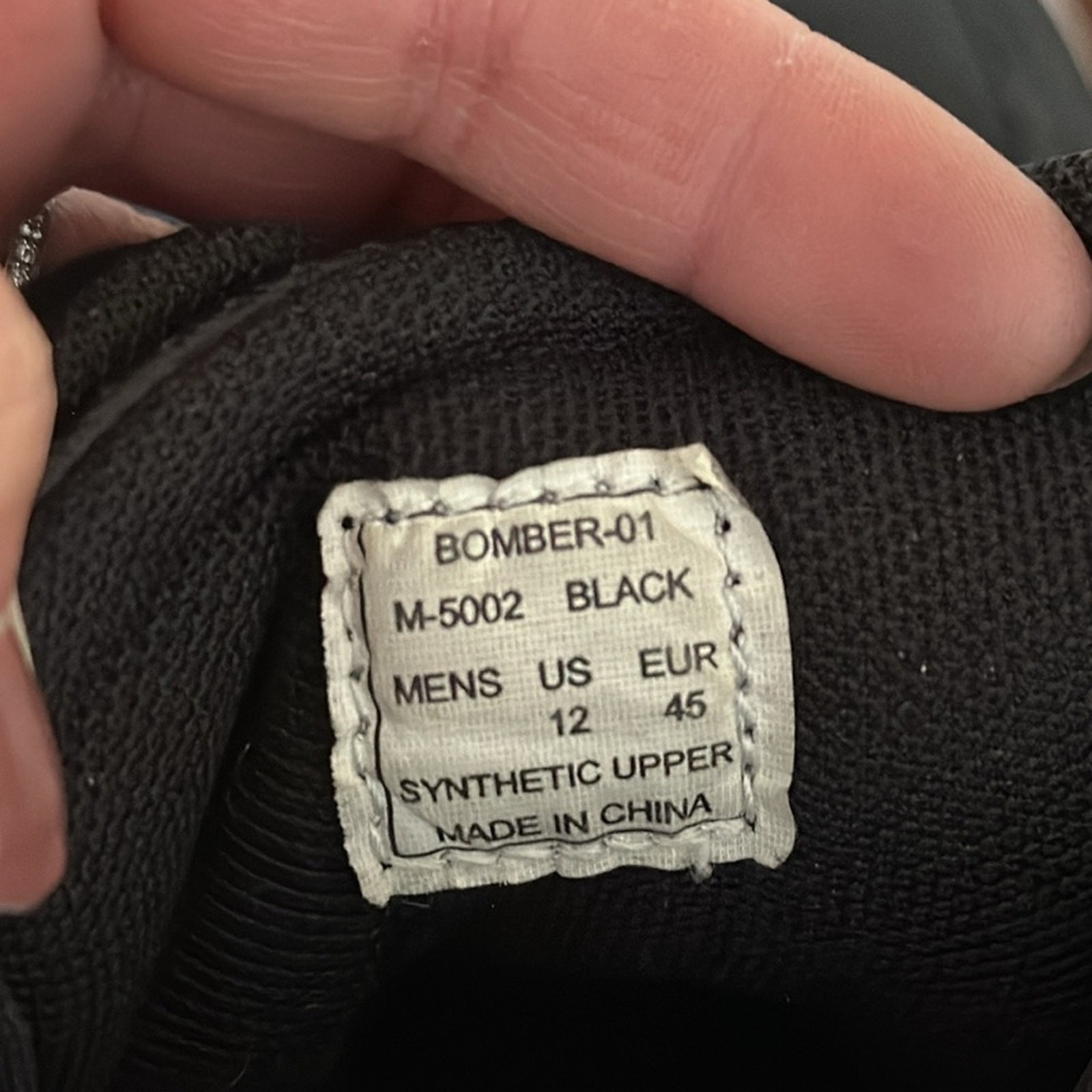 Members Only | Men’s Bomber High Top Sneaker Size 12