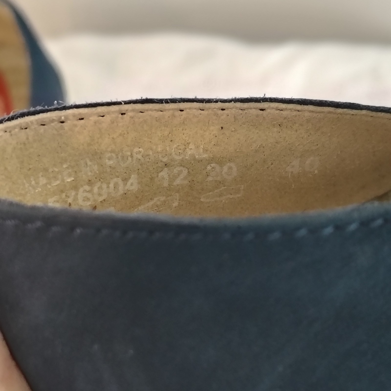 Softinos FLY LONDON Teja Mary Jane Navy Nubuck Leather Flats EU 40 / US 9-9.5
