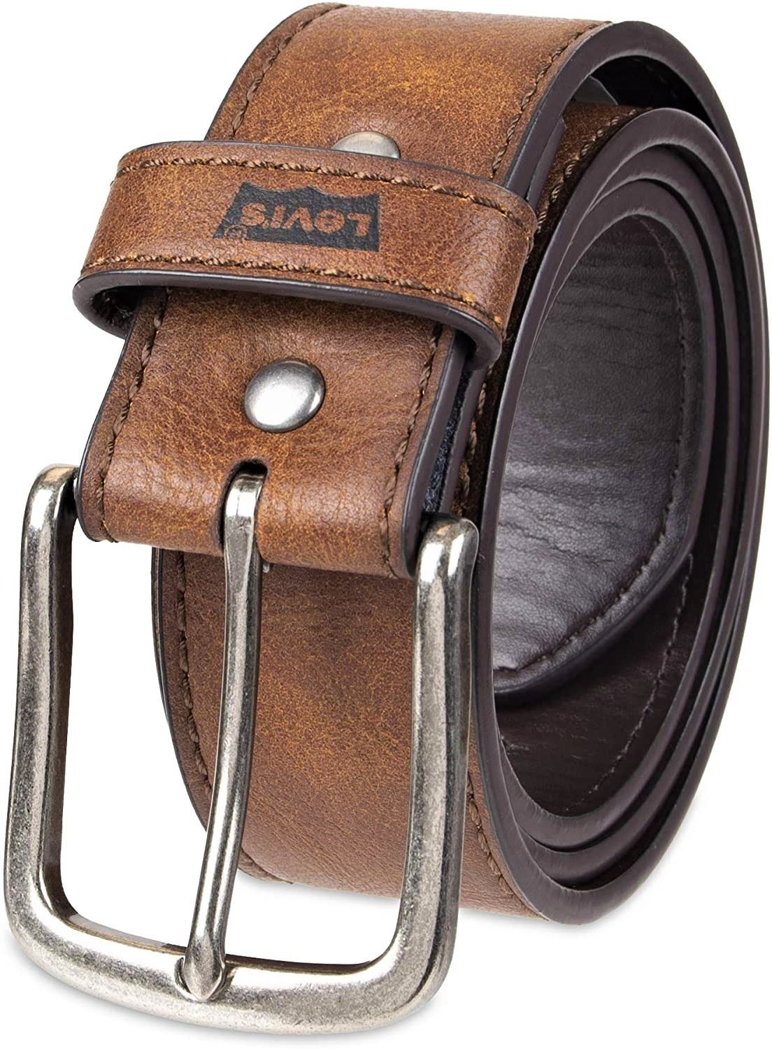 Levi’s Men’s Belt – Classic Casual Jean Leather Belt Tan