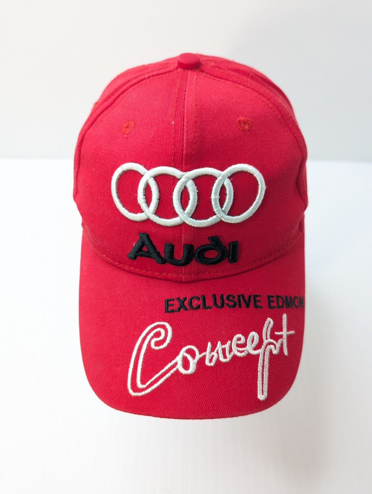 Genuine Audi Hat Exclusive Edmon Concept Adjustable Red Cap Buckle Strap Back