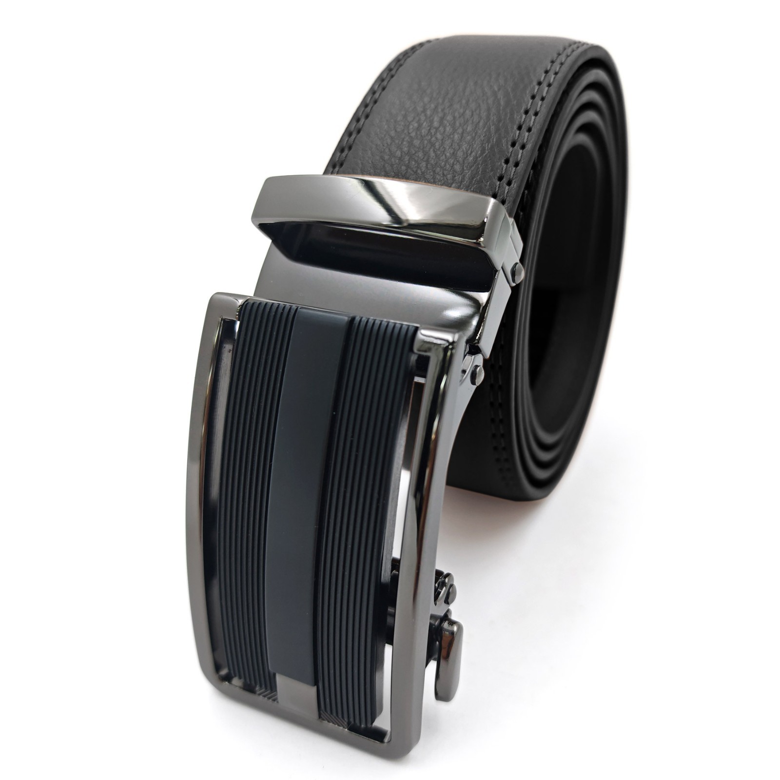 Luxury Men’s Genuine Leather Automatic Buckle Belts Waist Strap Belt Waistband