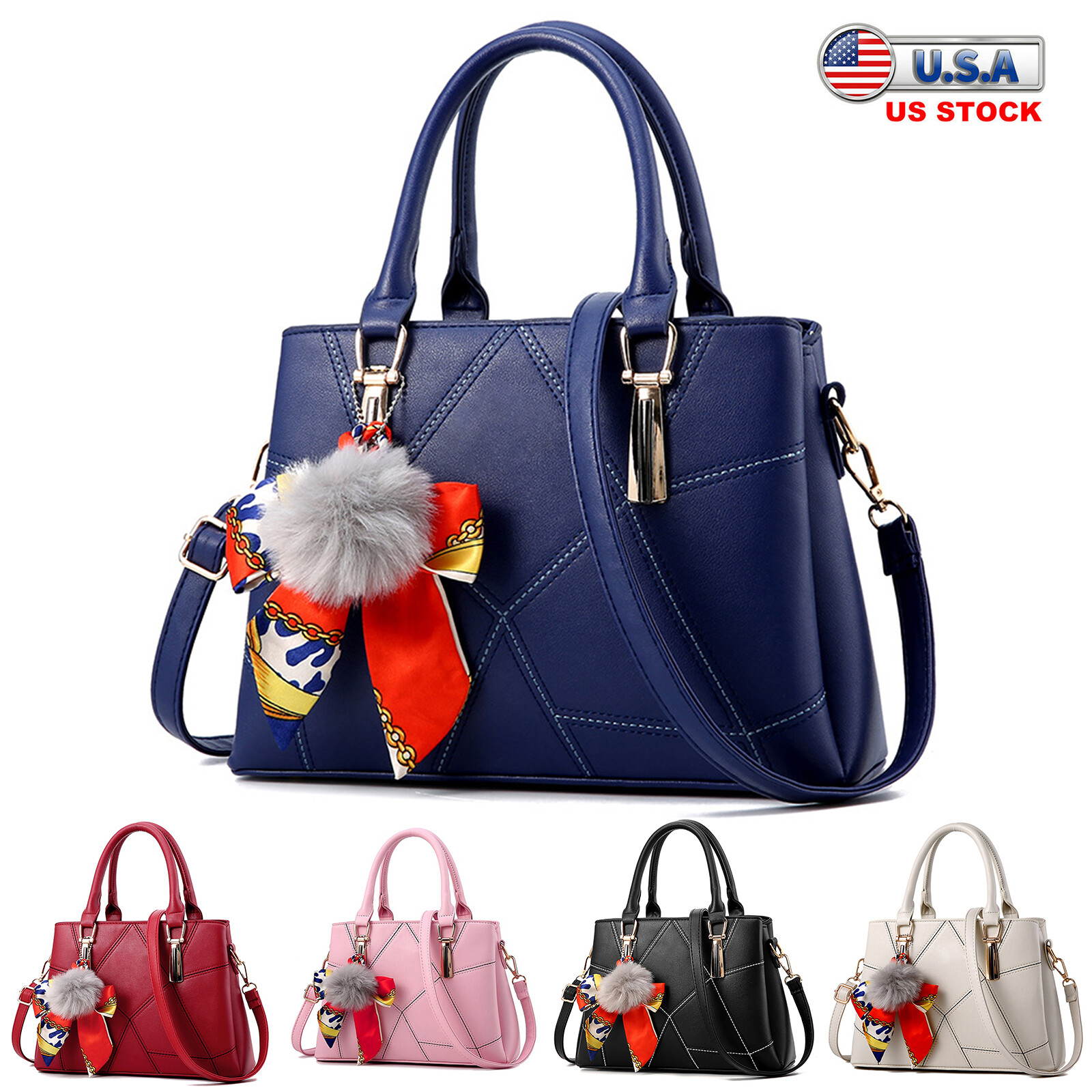 Women Handbag Soft Leather Shoulder Top Handle Crossbody Tote Messenger Satchel