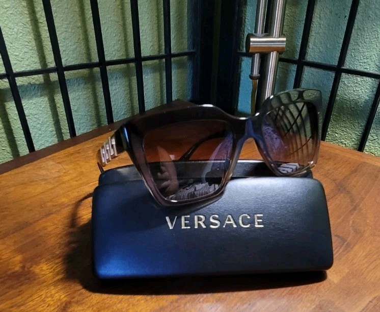 Versace MOD. 4418 Women’s Cat Eye Sunglasses Brown Gradient UV400 145mm