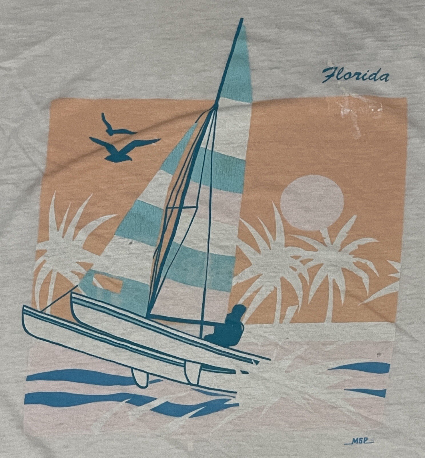 VTG CHED by Anvil Single Stitch Florida Destination T-Shirt Large