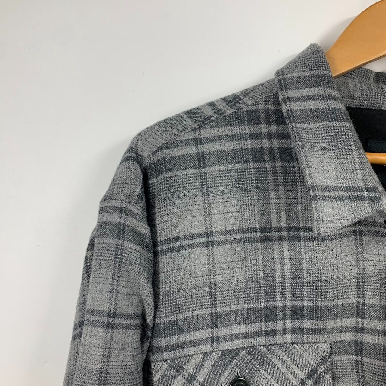 Rails Men’s Worthing Button-up Lined Flannel Shirt Jacket in Grey Melange SZ XXL
