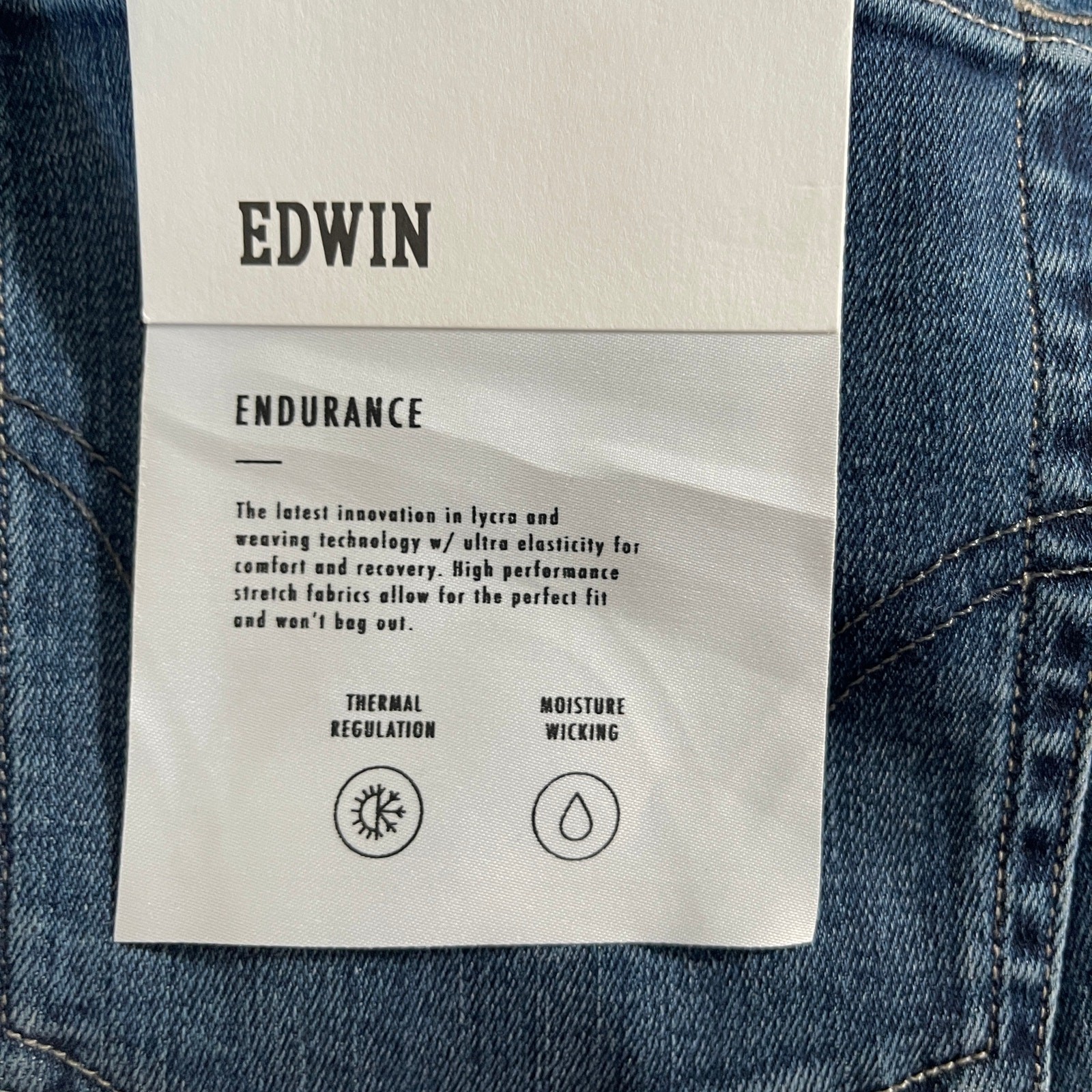 Edwin Denim Jace Endurance Straight Men’s Jeans Icon Size 31 33″ Inseam – $158