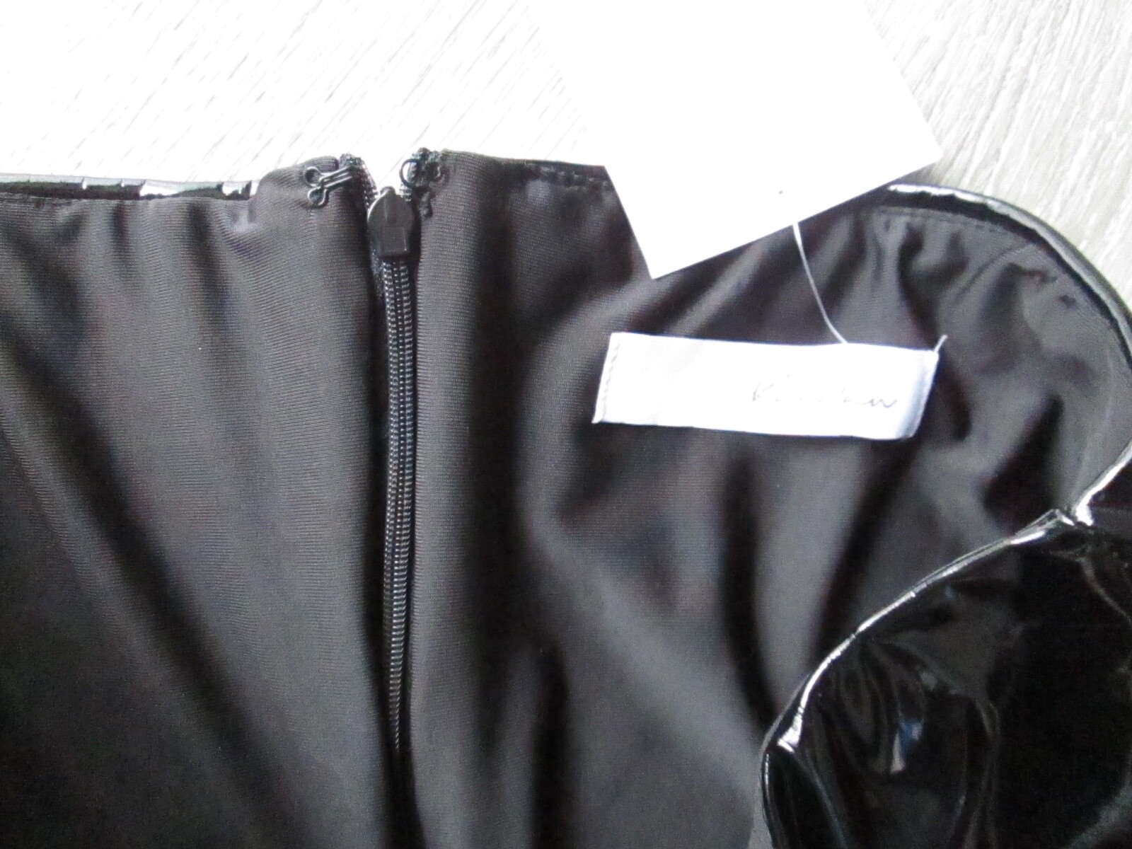 NWT! KANCAN BLACK LIQUID WET LOOK SHINY SKINNY FITTED LEGGING PANTS SIZE L