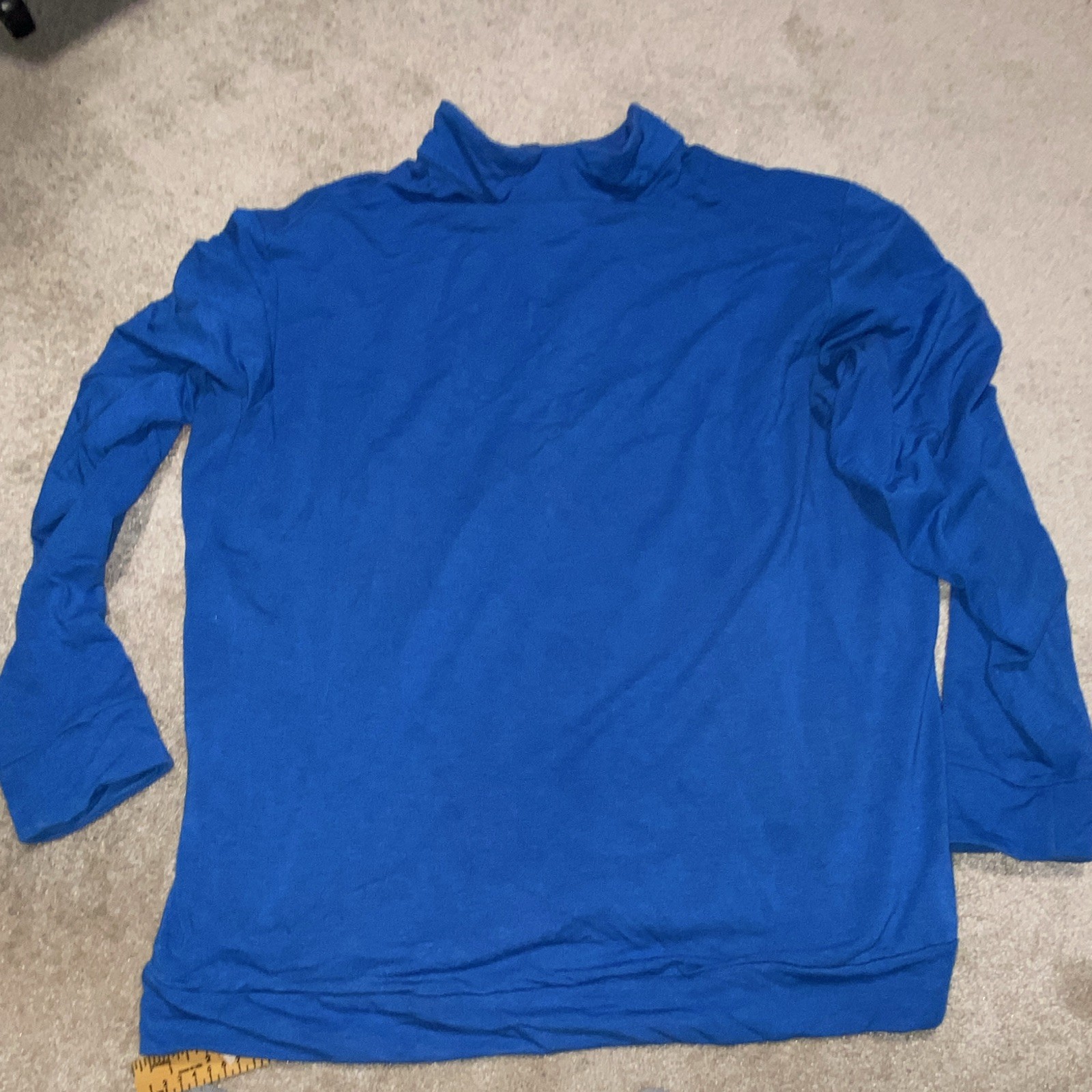 Nike Dri-FIT Men’s 1/4 Zip Mock Neck Pullover Blue XXL Long Sleeve