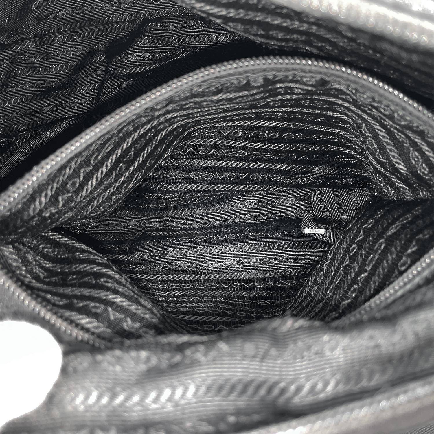 PRADA Nylon Shoulder Bag Messenger Bag Tesuto Pocono Triangle Plate Logo