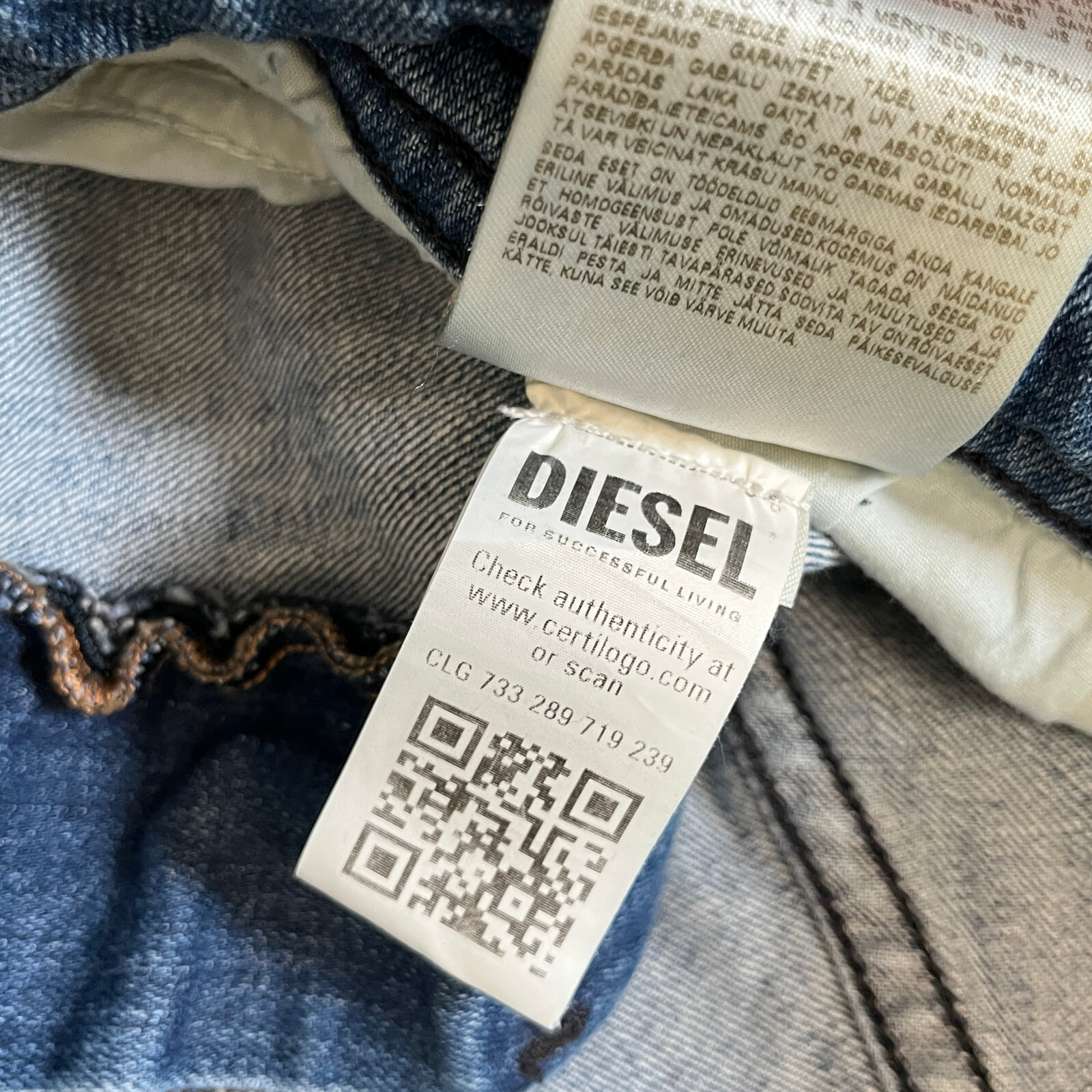 Diesel Thommer-R Slim Fit Stretch Jeans – Men’s Size 32*31 – Blue
