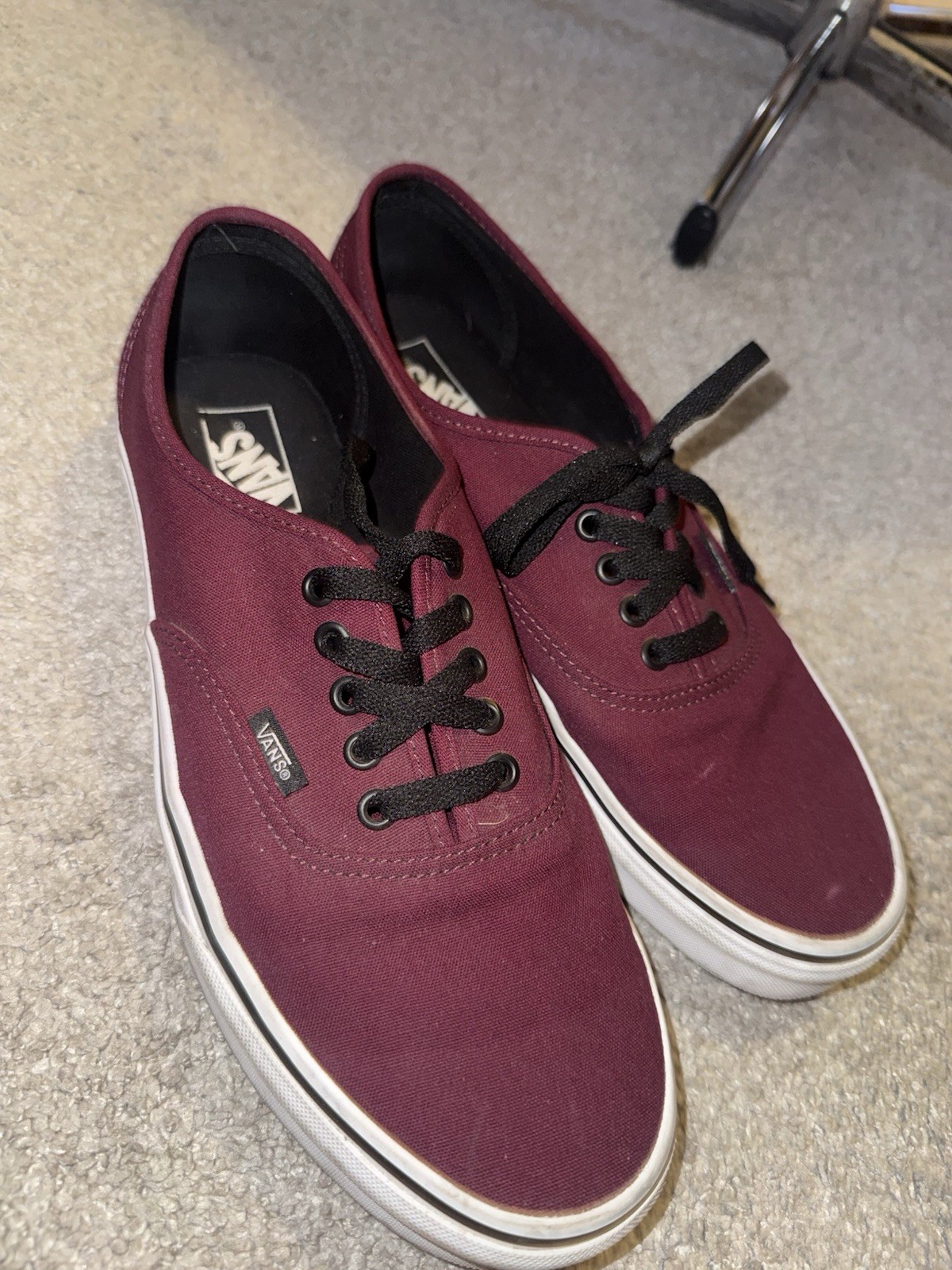 Maroon Vans Mens Size 12