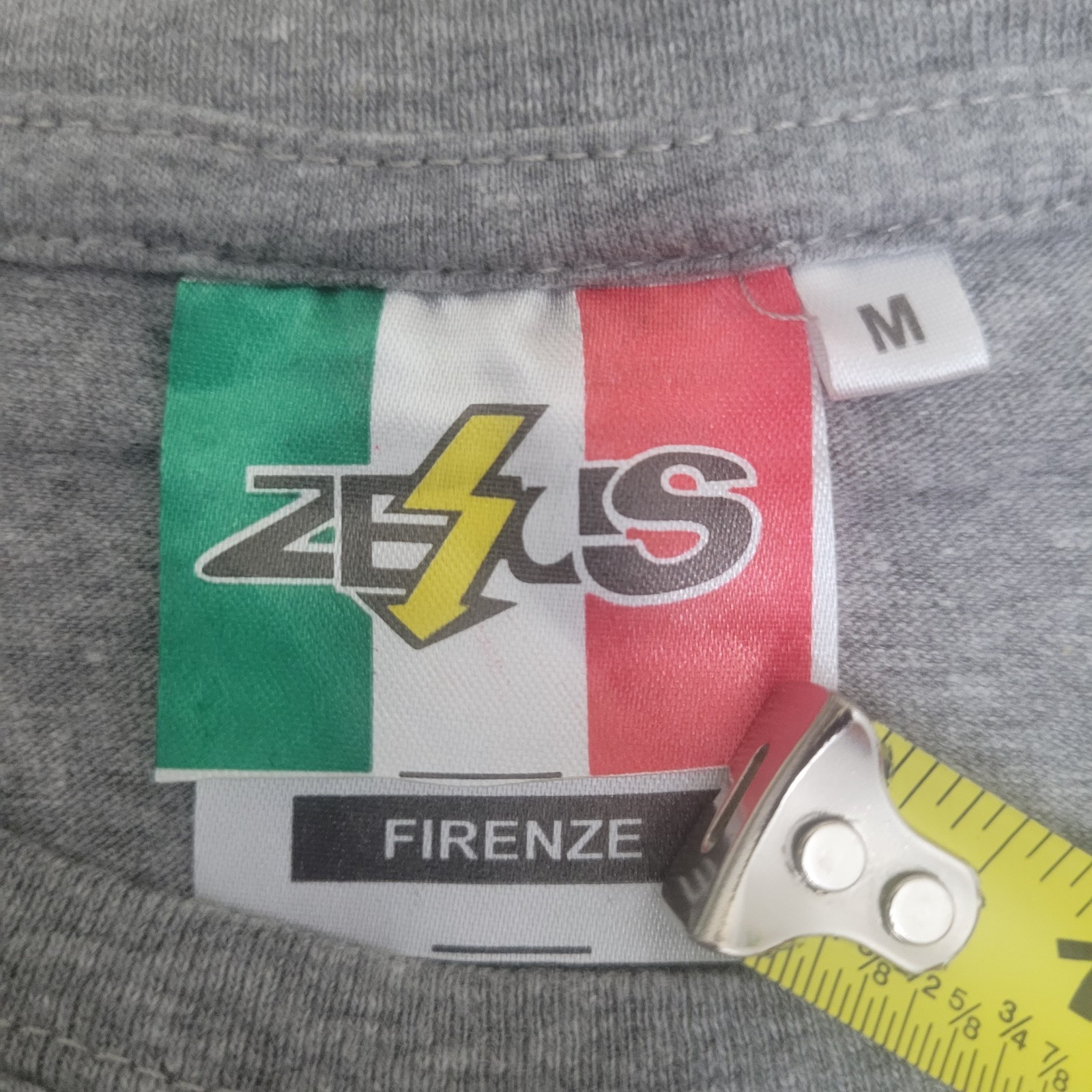 Italian Design Medium Vespa Scooter T-Shirt Zesus Firenze Stylized In Italy