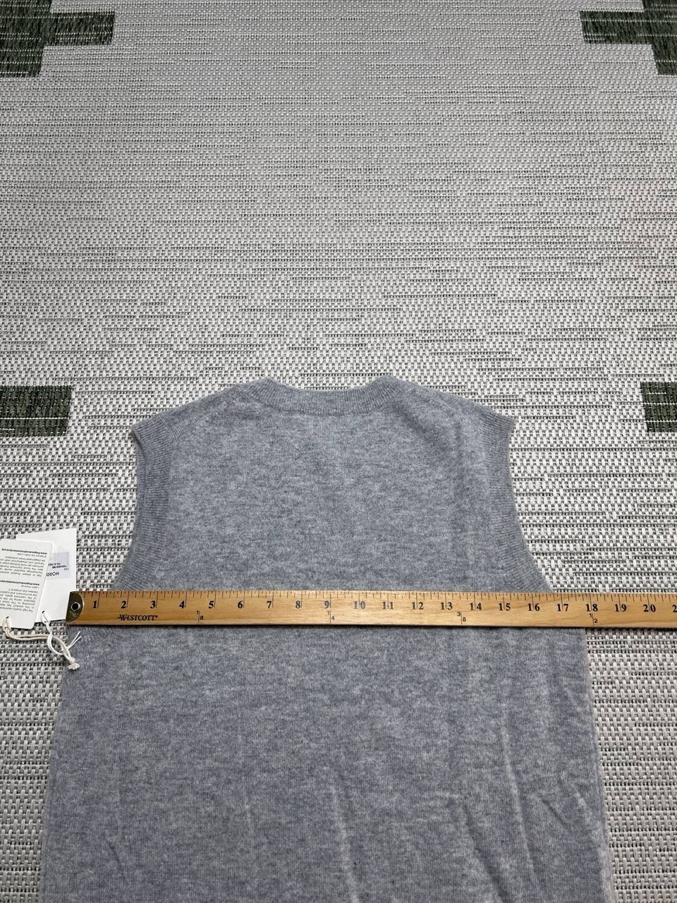 Nordstrom Sweater Vest Womens Medium Gray Cashmere Knit Pullover