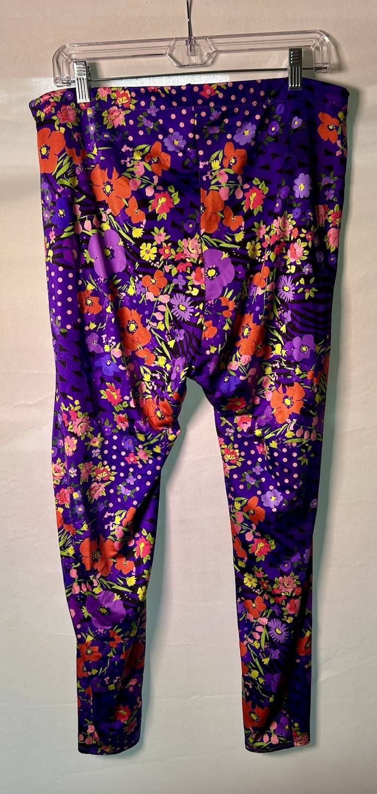 Yitty Fabletics Shaping Workout Leggings Bright Floral Print Size 3X