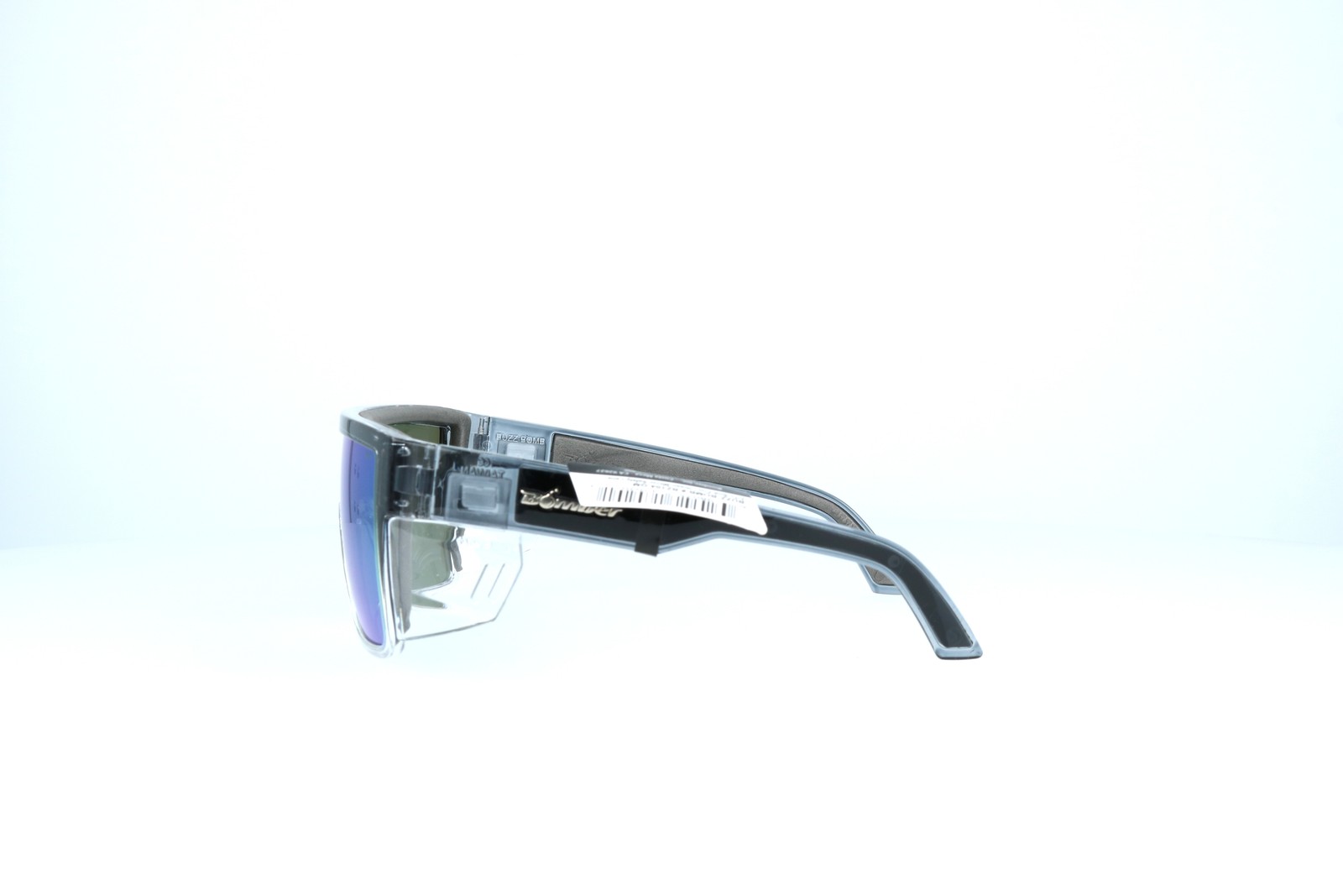 Bomber Buzz Bomb Safety Glasses Black Bz104-gm Mirror Sunglasses 145-0-157