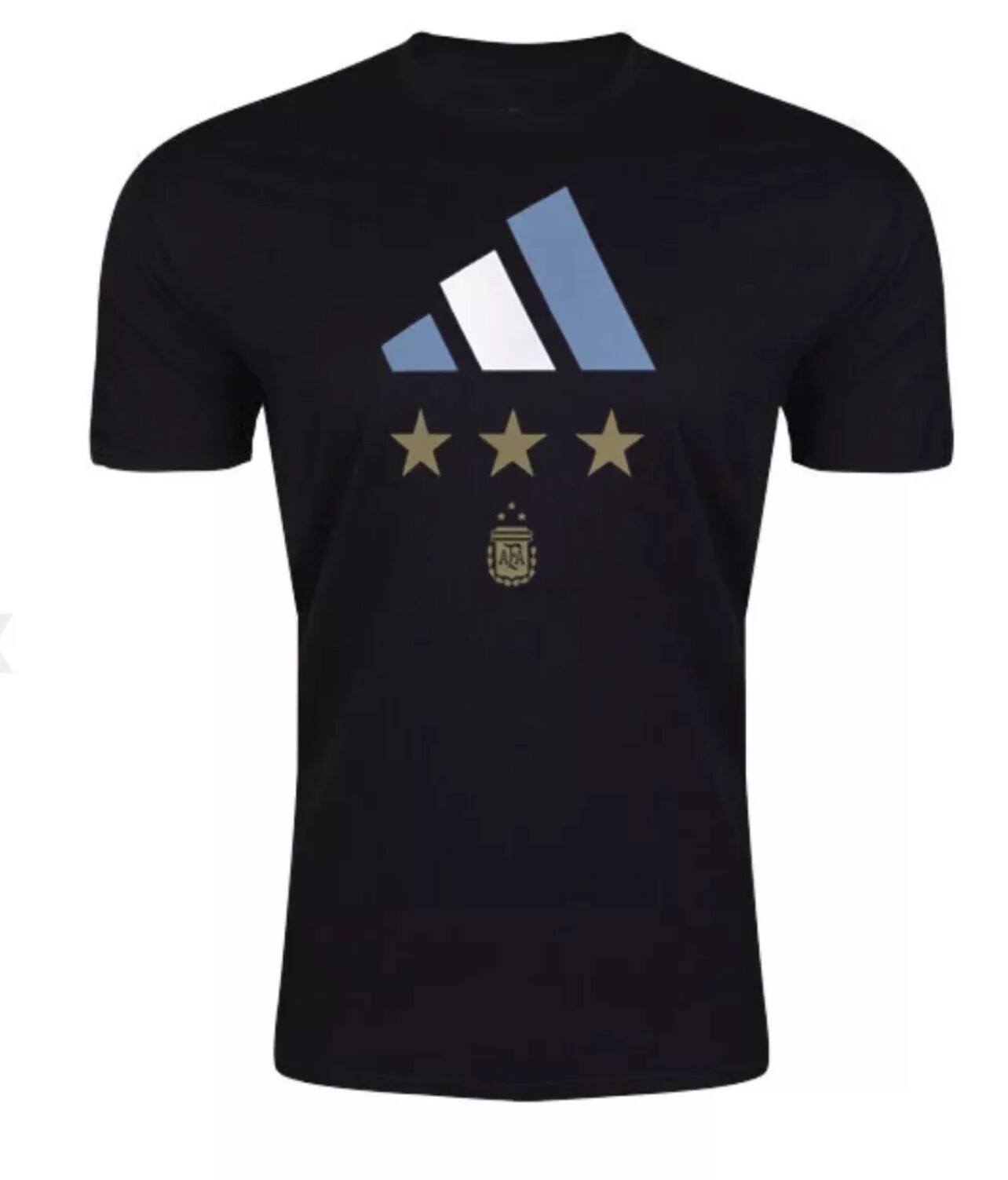 Adidas Argentina Black T-Shirt Mens Large