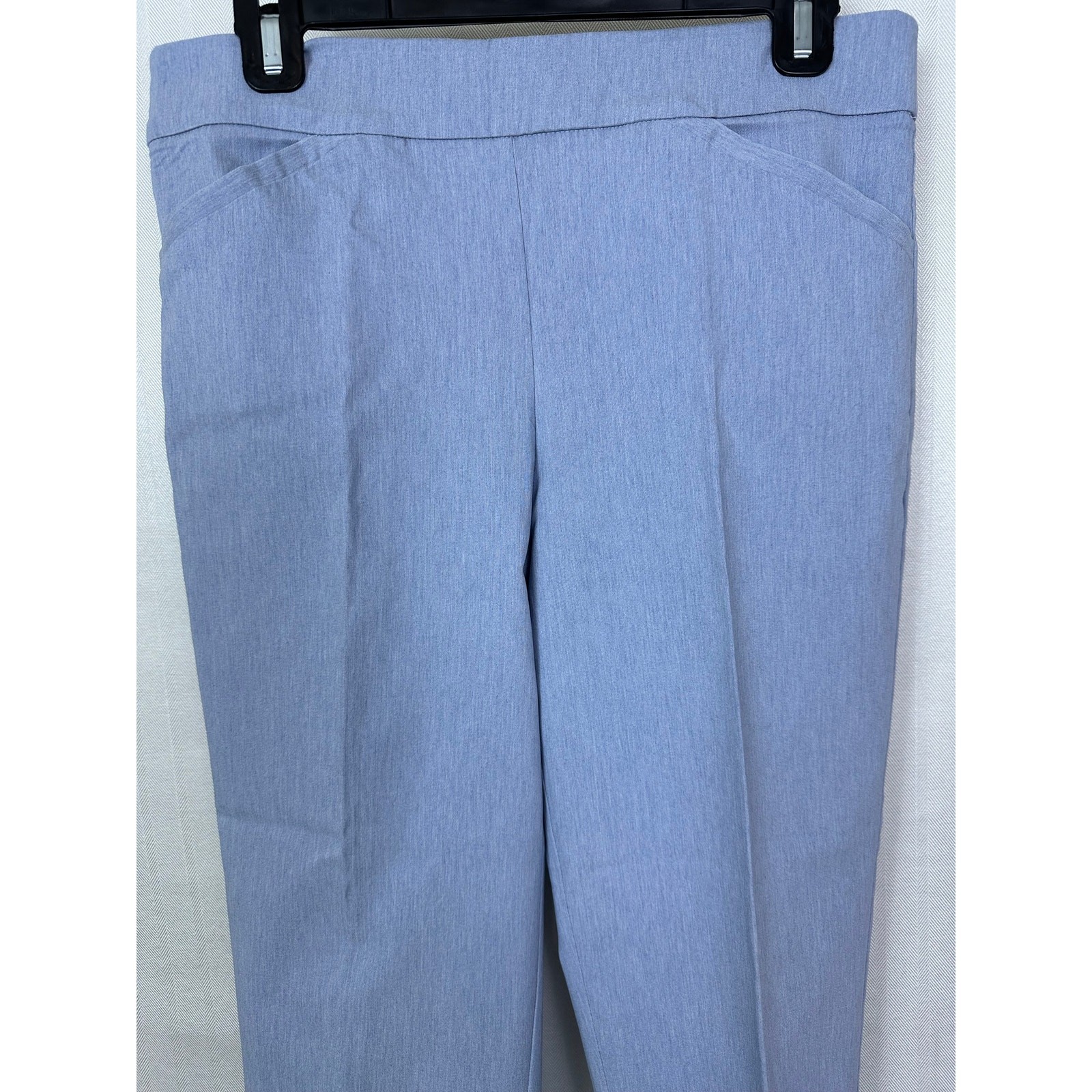 Counterparts Women’s Light Blue Pull On Pants Medium Rayon Nylon Elastic Waist