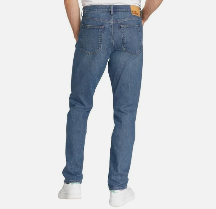 Eddie Bauer Men’s Regular Fit Stretch Jean, Blue, 30W x 30L