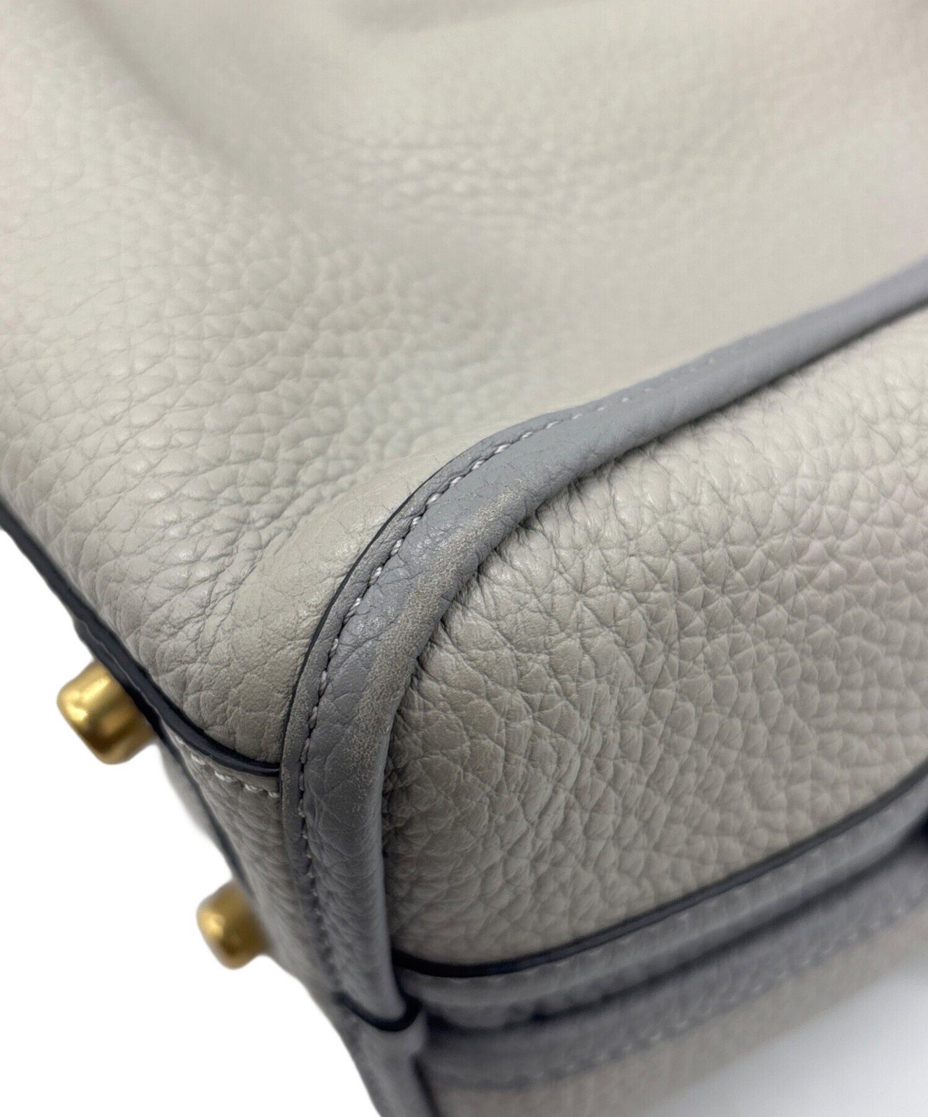 COACH LORI Handbag C6627 Tote bag SHOULDER BAG Leather Grey Women’s Auth