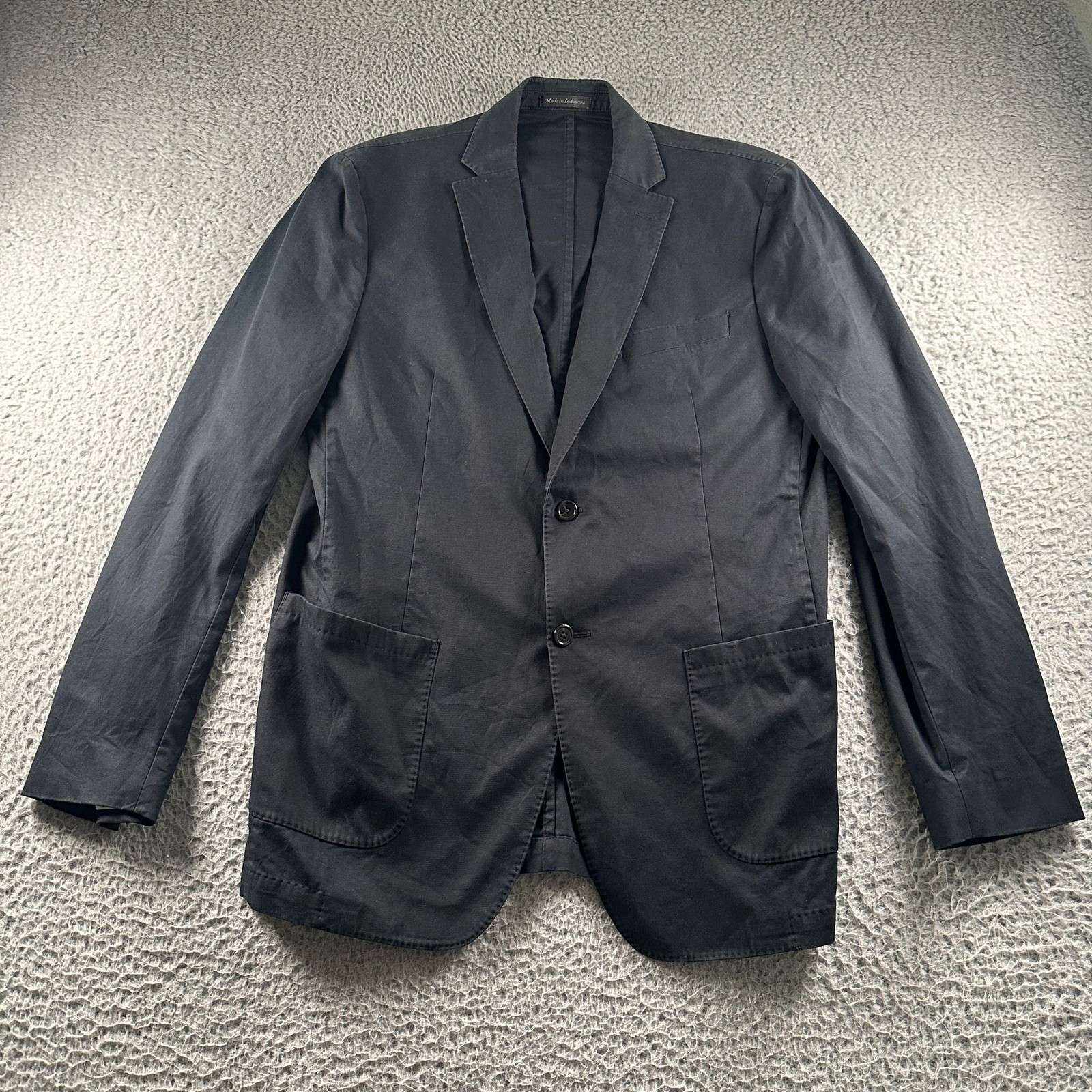 Todd Snyder Sport Coat Mens 42L Mayfair Fit Cotton Stretch Navy Blazer Casual