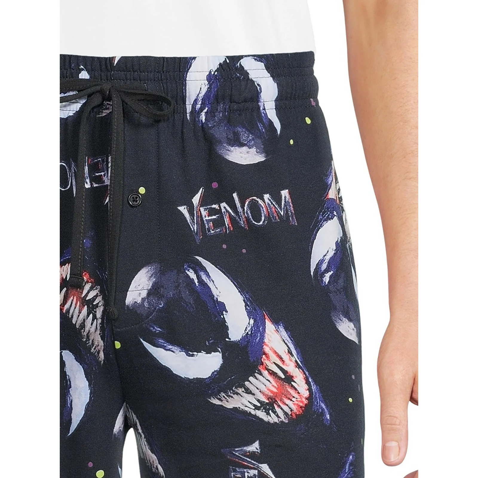 Marvel Venom Graphic Sleep Pant Men’s Size 2XL (44-46) Elasticized Waist Black