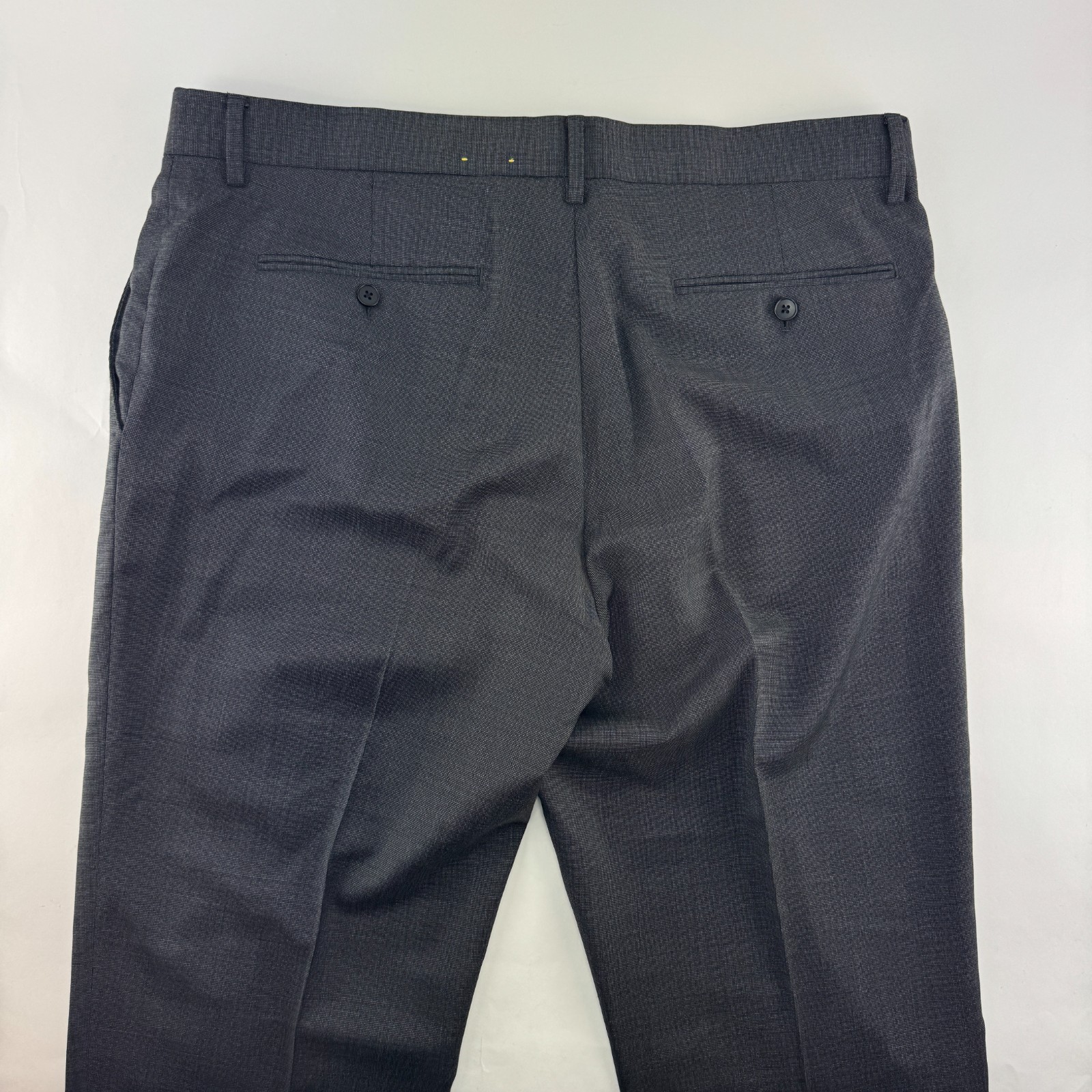 Banana Republic Reda Flexo Suit 44R Tailored Slim Fit Gray Nailhead 38×32 Pants