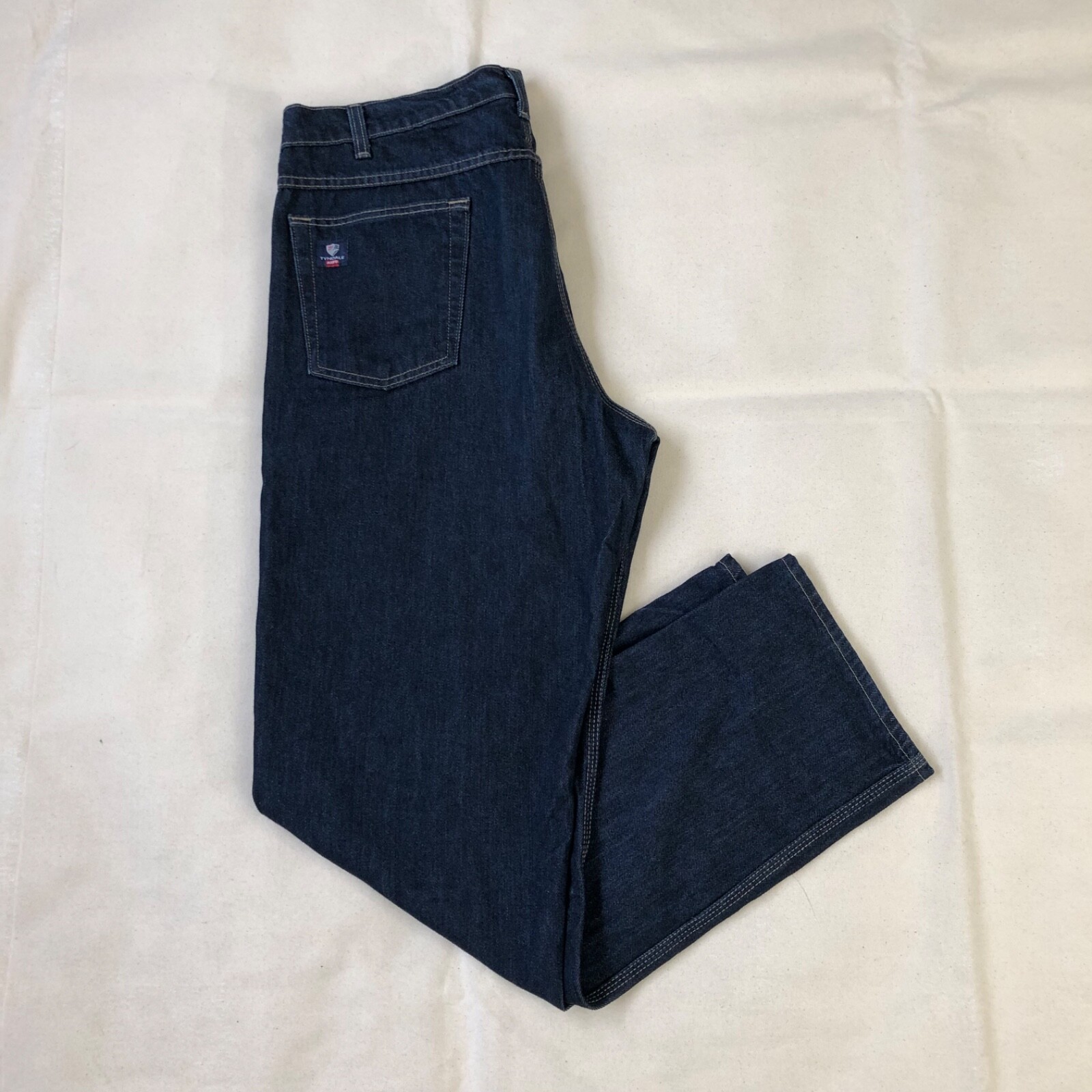 Tyndale USA F290T Broken-In Relaxed FR Jeans Dark Blue Excellent