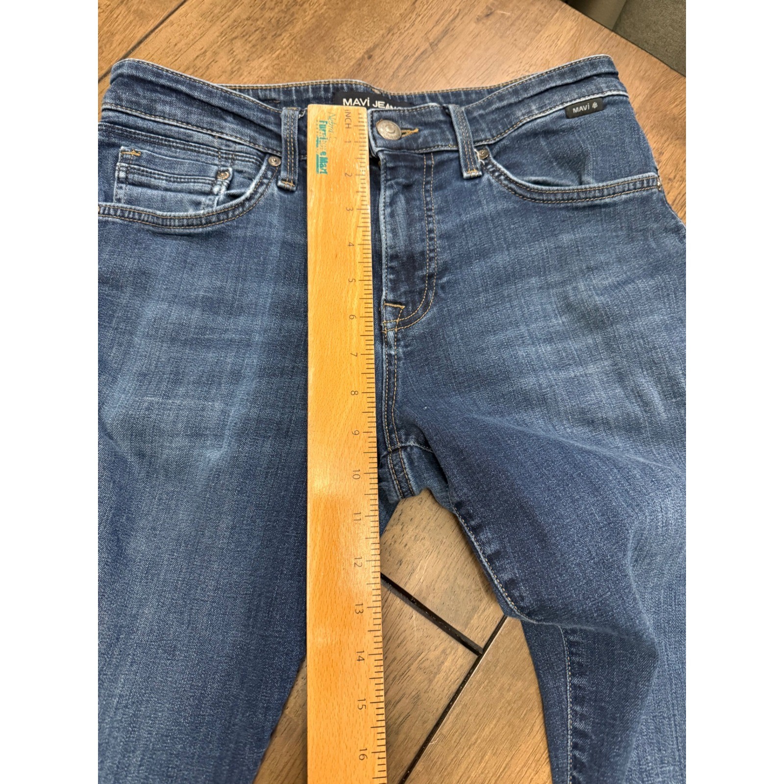 Mavi Jeans Zach Straight Leg Mens 30×32 Medium Wash Blue Denim Pants ASU10634