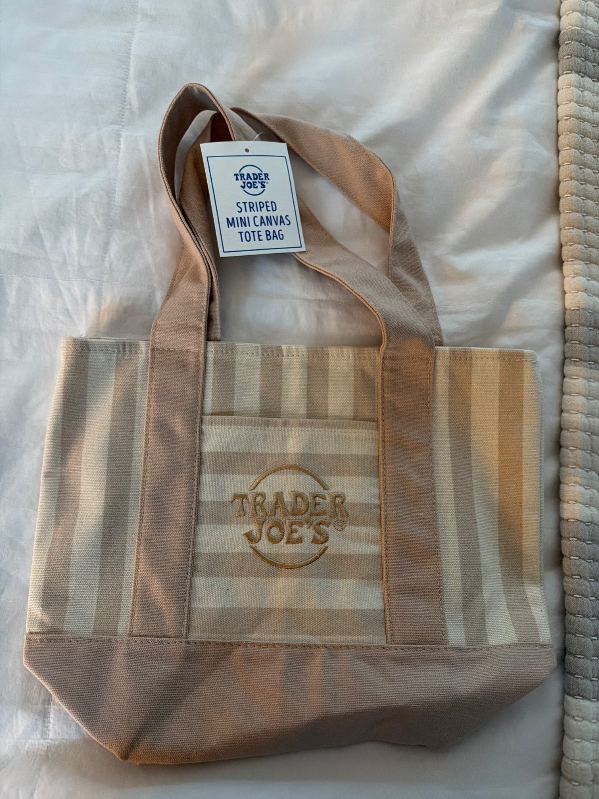 trader joes mini tote bag