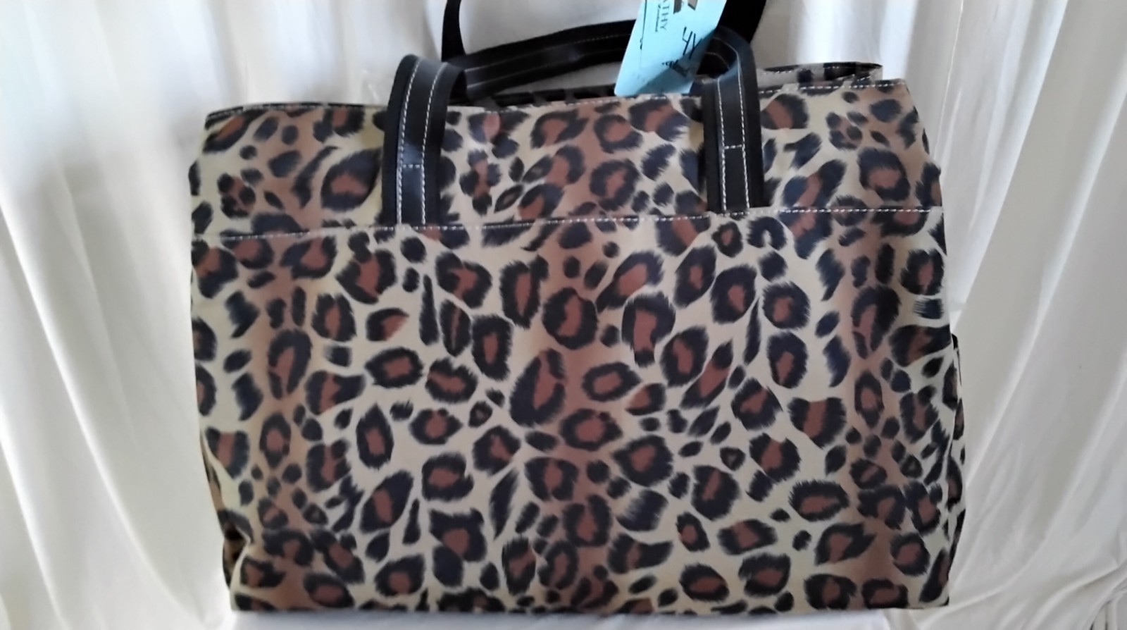 NWT Kathy Van Zeeland Travelware Leopard Cat Walk Bag Duffle Carry On Briefcase