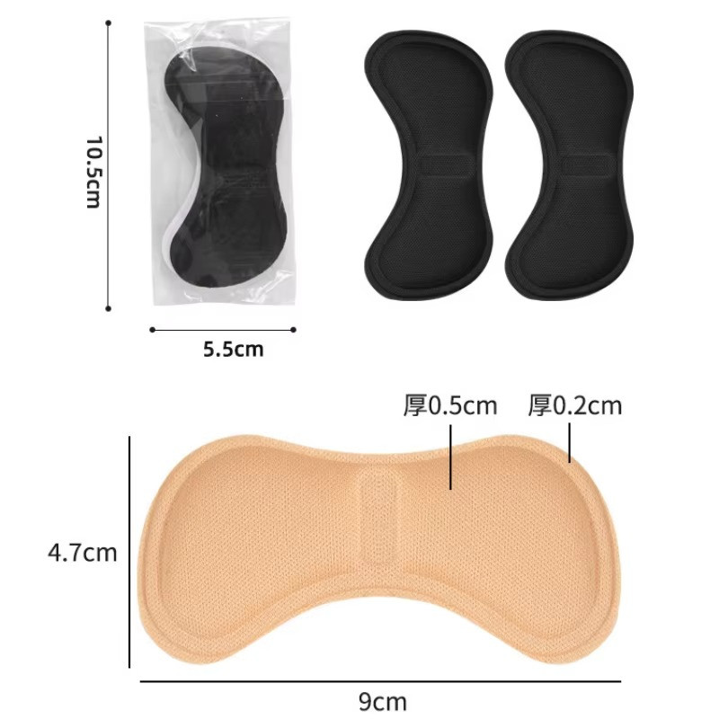 4 Pairs Heel Grips – Anti-Slip Cushion Pads for Loose Shoes & Blister Protection