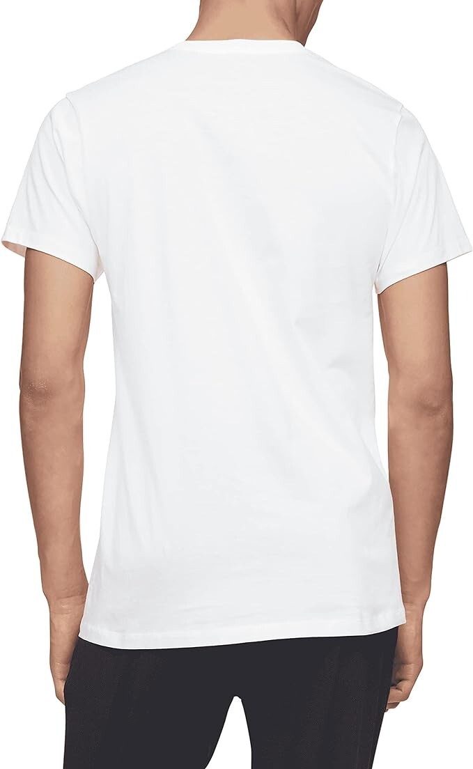 Calvin Klein Men’s Undershirts Cotton Classics 3 Pack Crew Neck White Size Large