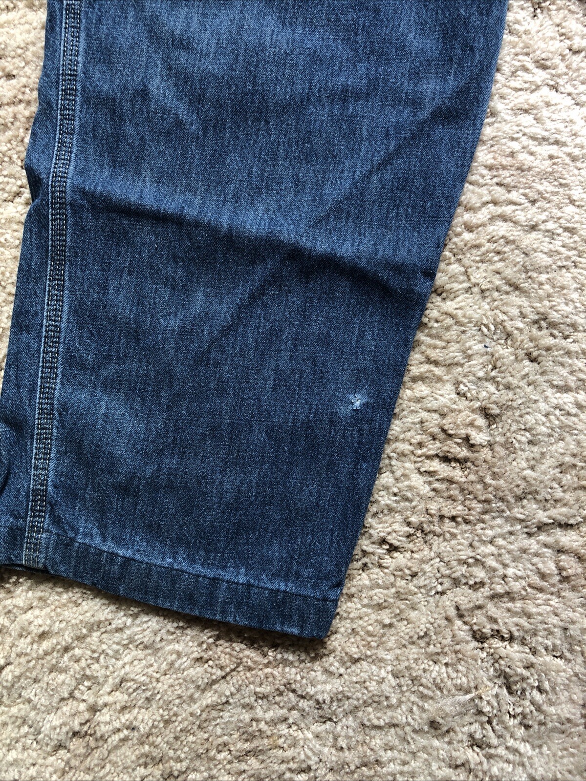 Members Mark Men’s Blue Jeans Size 42×30 Vintage Carpenter Pants W42 L30