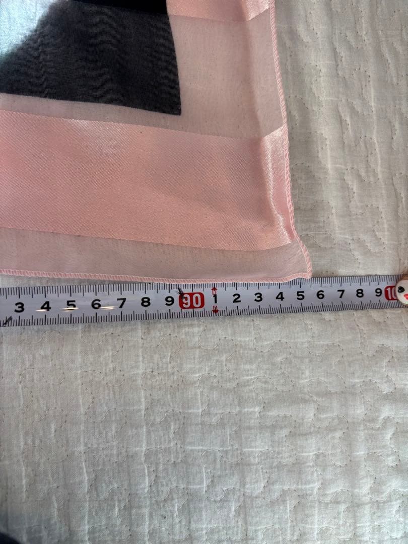 LOUIS VUITTON Monogram Silk Stole Pink 95cm x 105cm