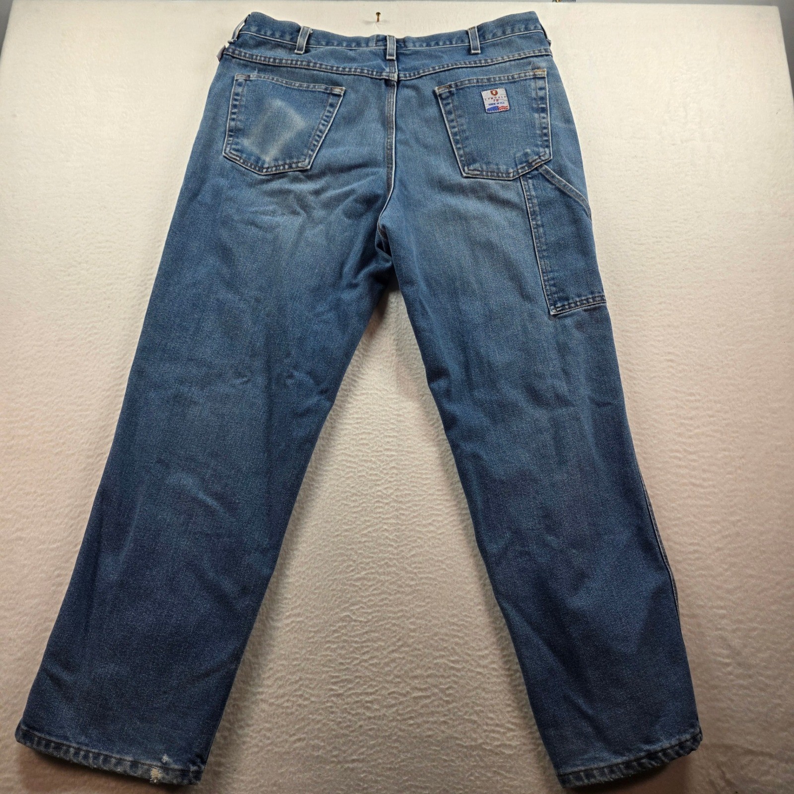 Tyndale FRMC Flame Resistant Denim Work Jeans Mens 38×30 Blue F290T USA HRC 2