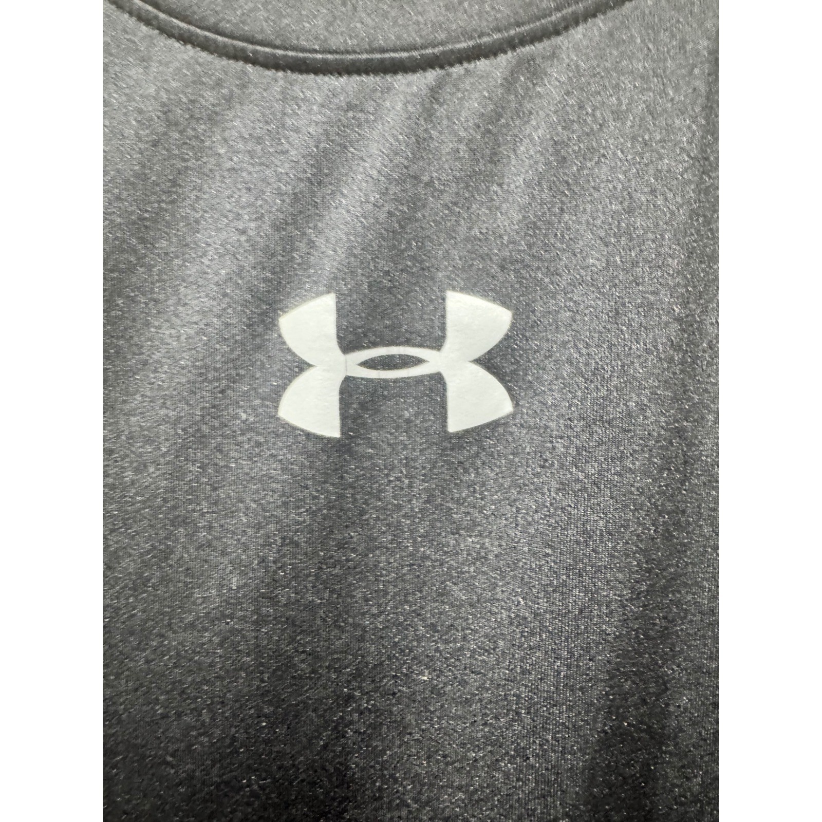 Under Armour HeatGear Mens Compression Shirt Black Grey Short Sleeve MD Medium