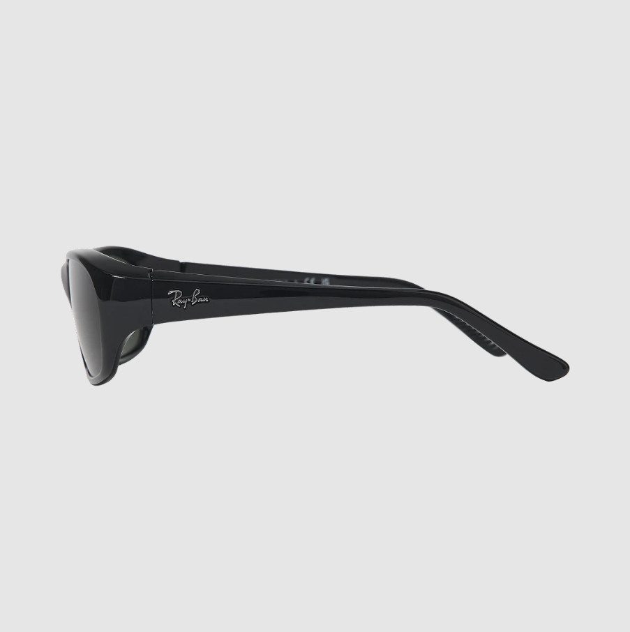 Ray-Ban DADDY-O II Polished Black Frame Green Classic G-15 Lenses
