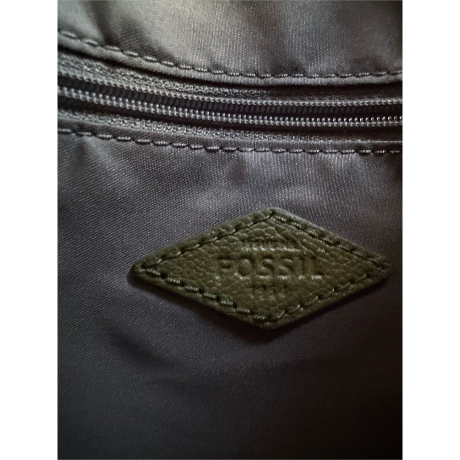 Fossil Amelia Hobo Bag Olive Green Leather Shoulder Tote SHB1819